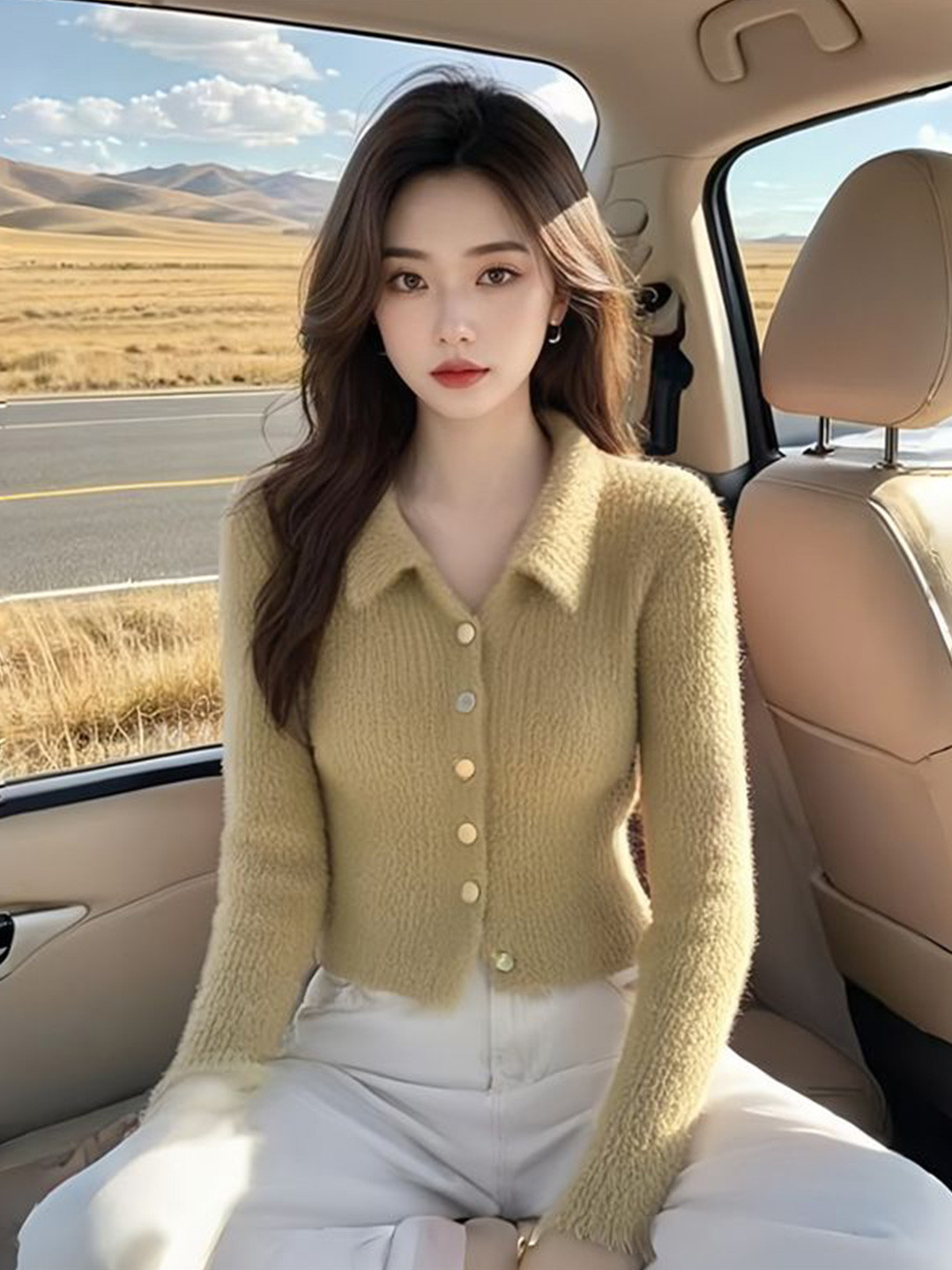 StyleCast Women Shirt Collar Sweaters