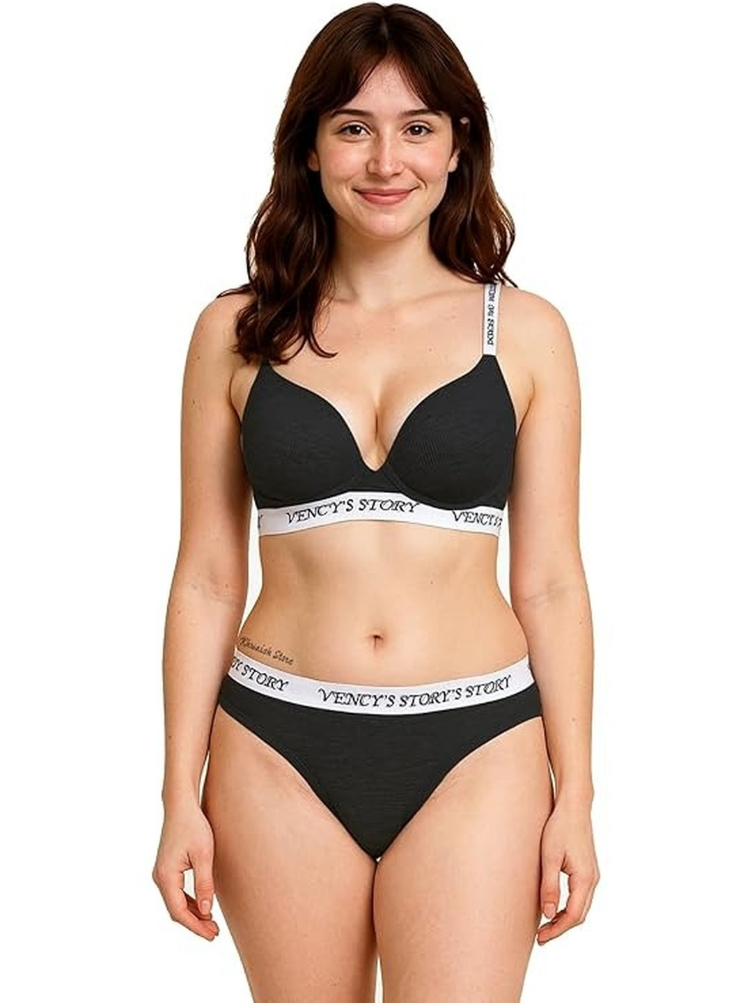 Eleg & Stilance Adjustable Spaghetti Strap Lingerie Set