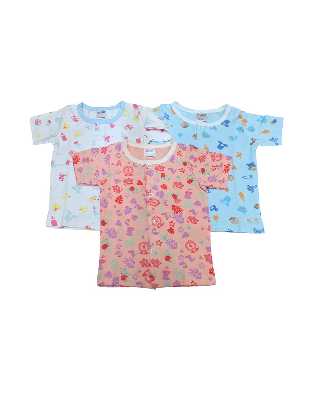 ANGAAKAR CLOTHINGS Unisex Pack of 3 Cotton Jhabla