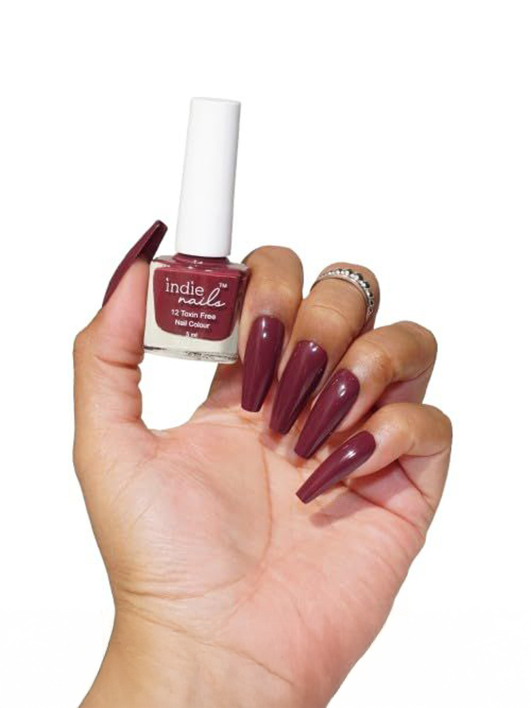 Indie Nails Maroon Nail Polish