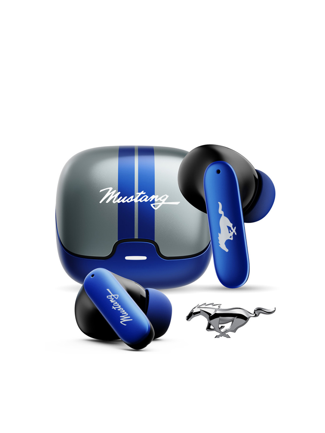 GOBOULT Mustang Dash with 100 Hrs Battery, App Support, Dual Pairing, 4 Mic ENC