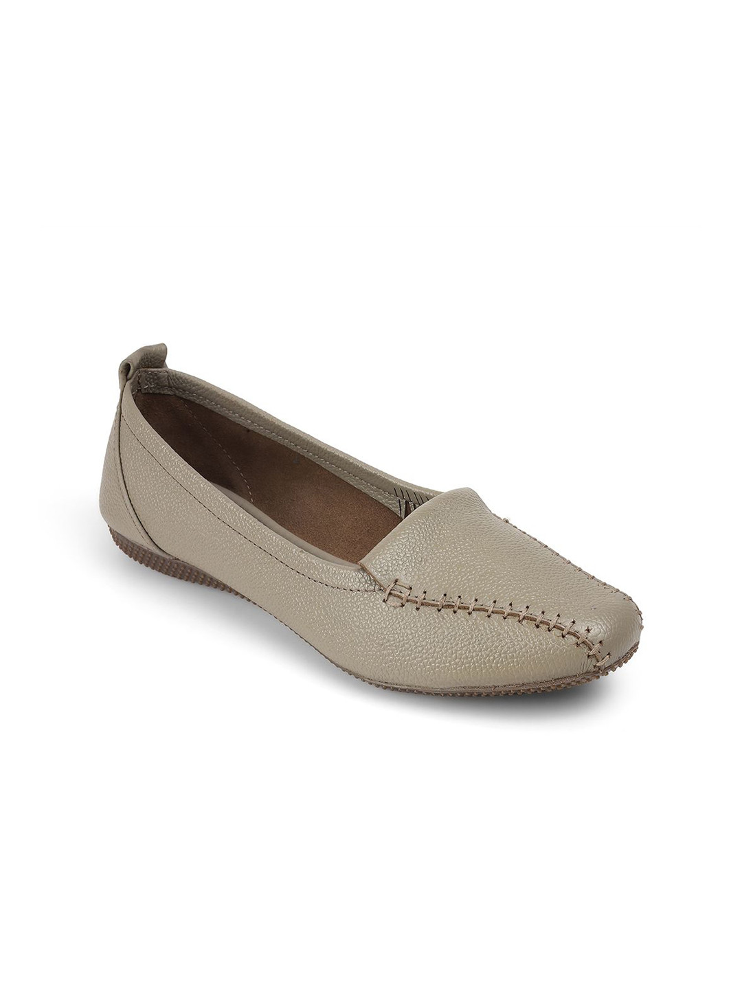 PEPPER Women Textured Leather Loafers