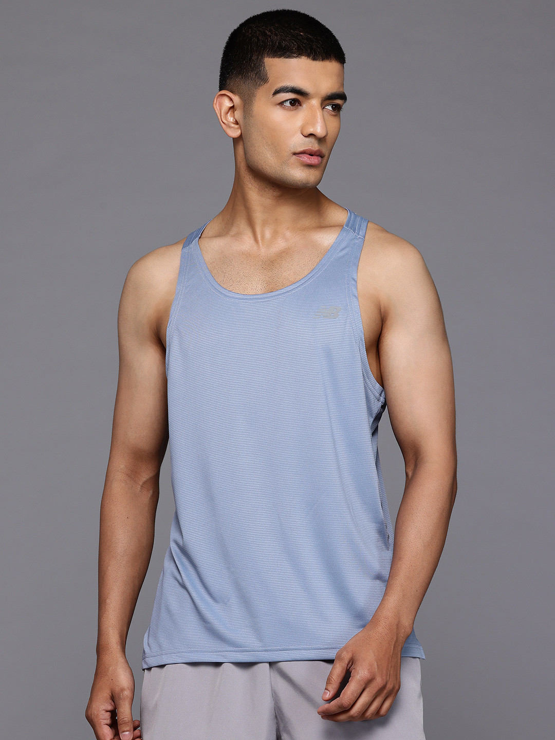 New Balance Scoop Neck Dry Fit Essential Running Tank T-shirt with Reflective Elements