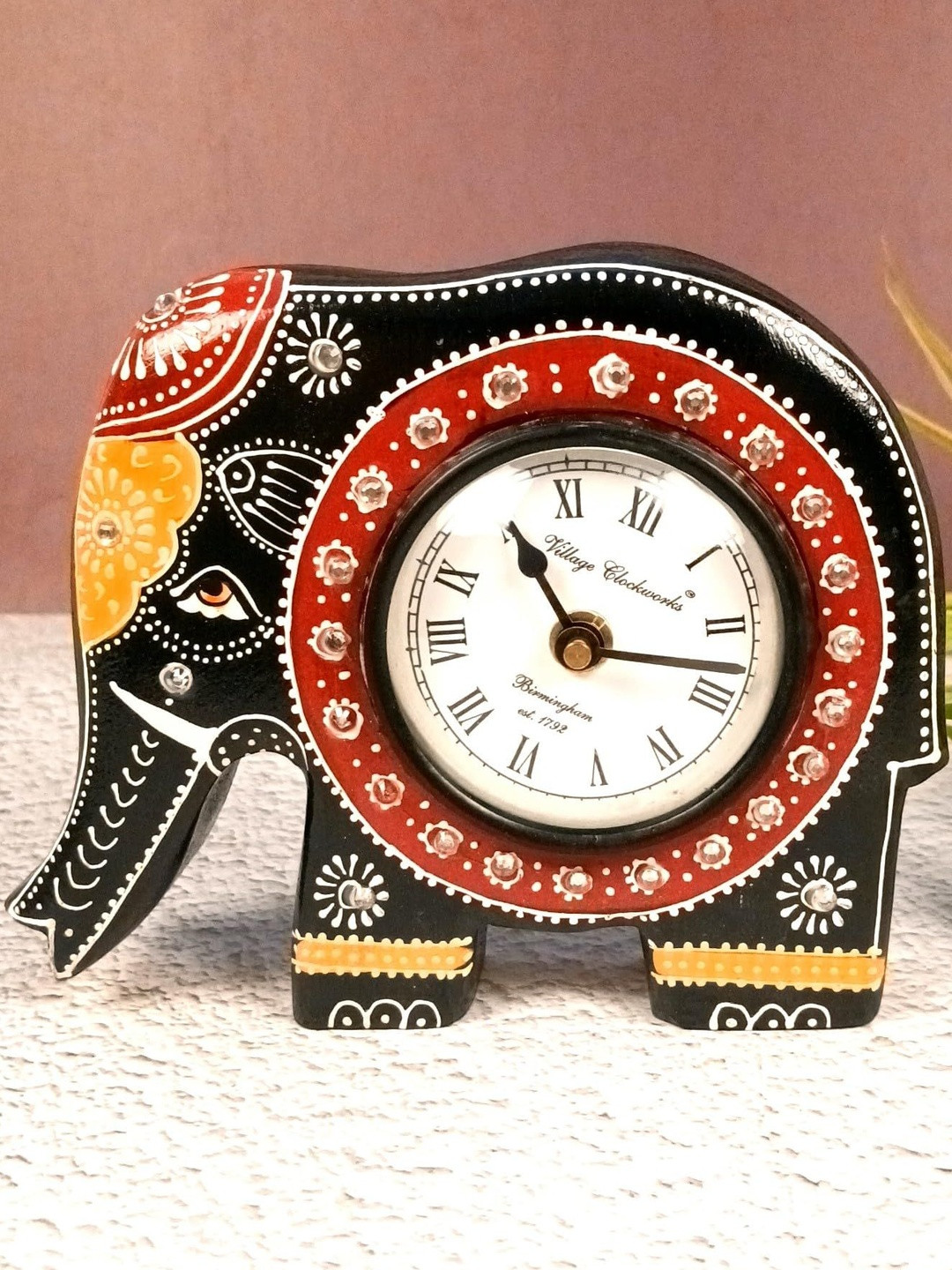 apka mart Wood Black Figurine Showpiece