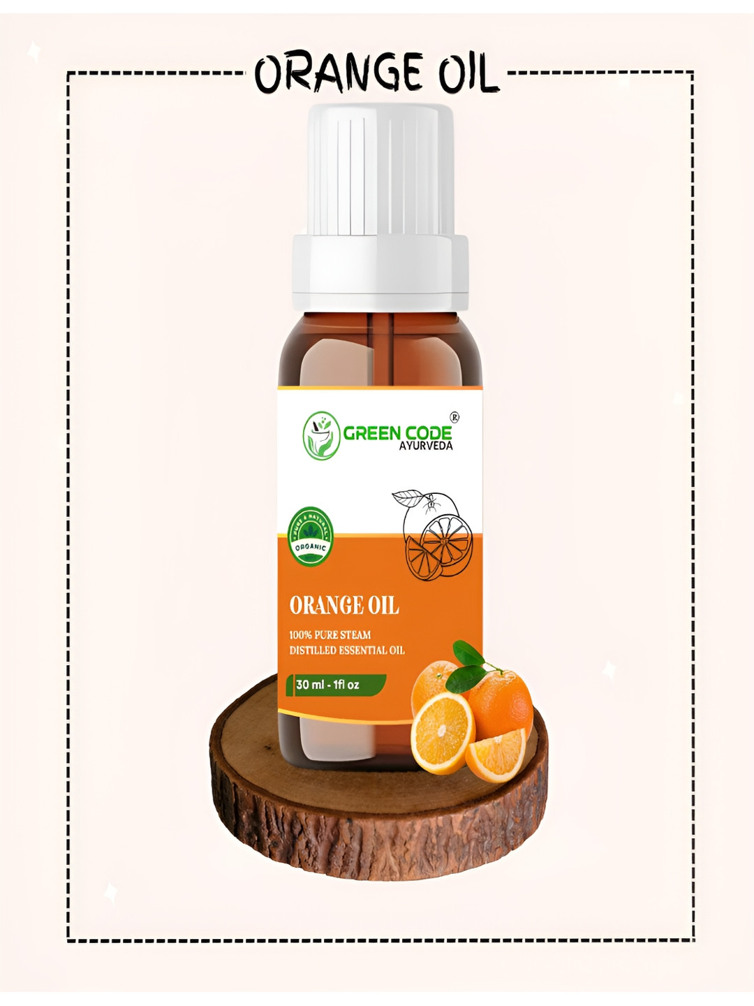GREEN CODE AYURVEDA Orange Essential Oil - 30 ml