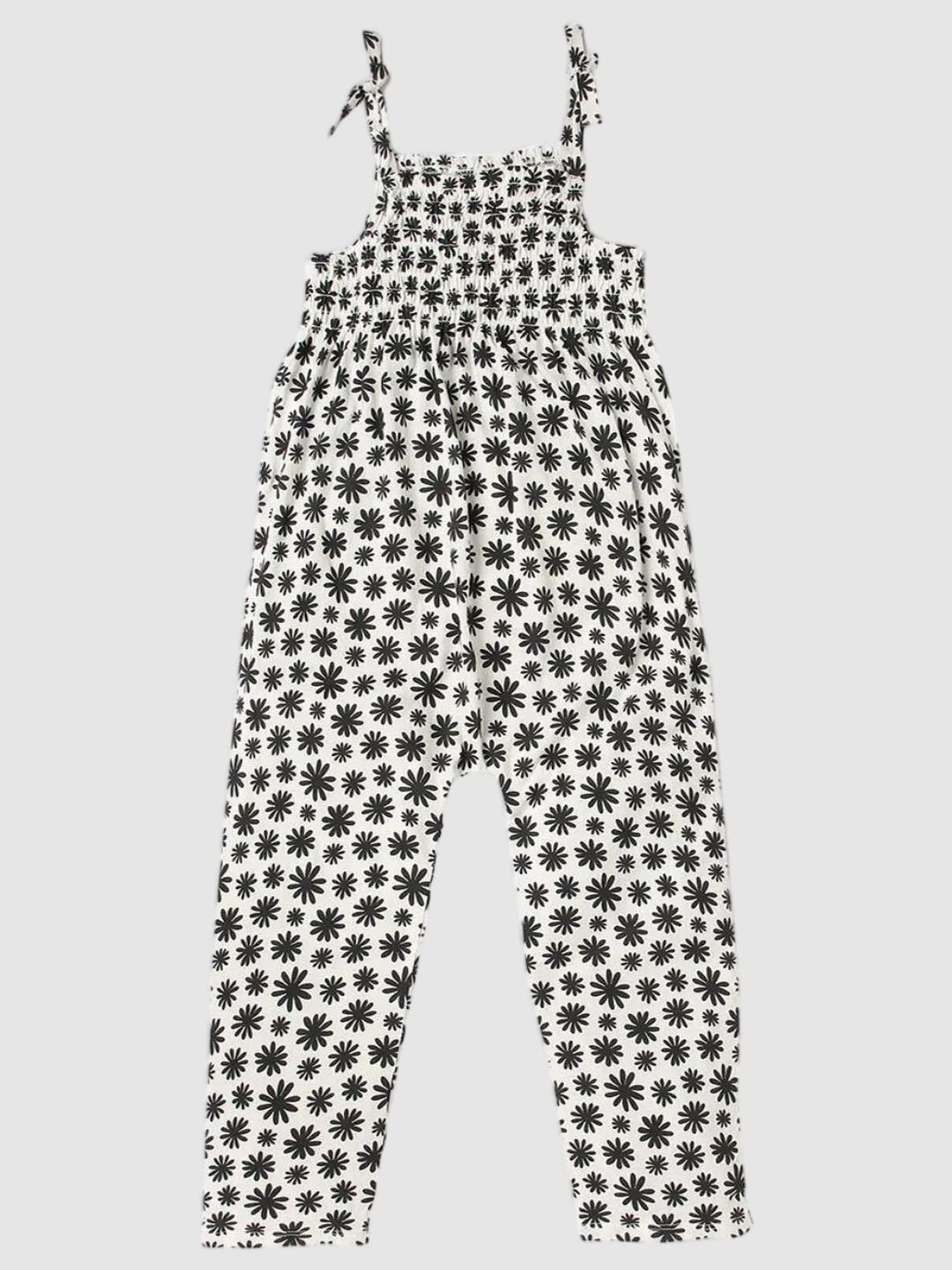GAP Girls Floral Shirred Detail Jumpsuit