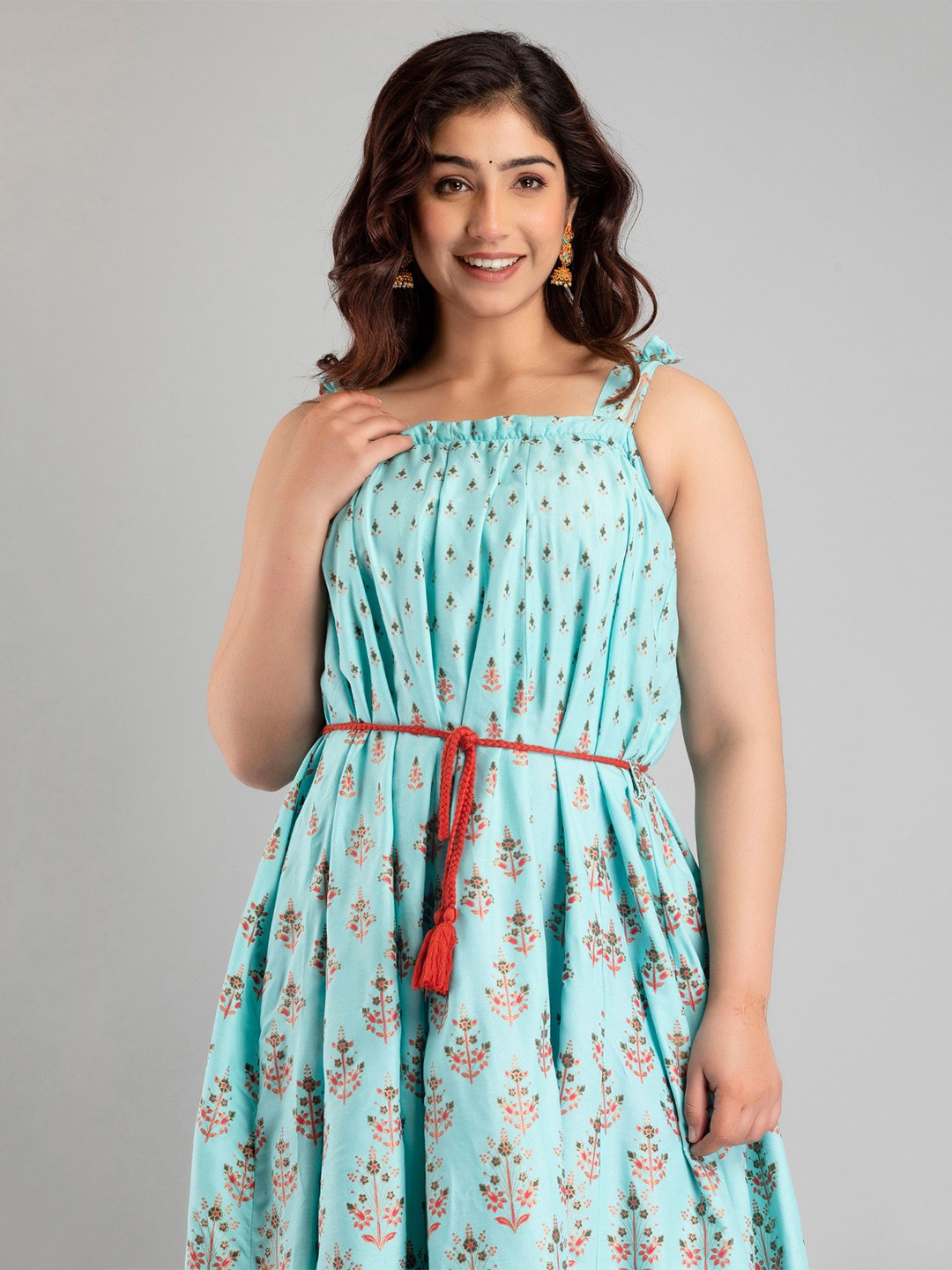 Jaipurite Women Paisley Printed Anarkali Kurta