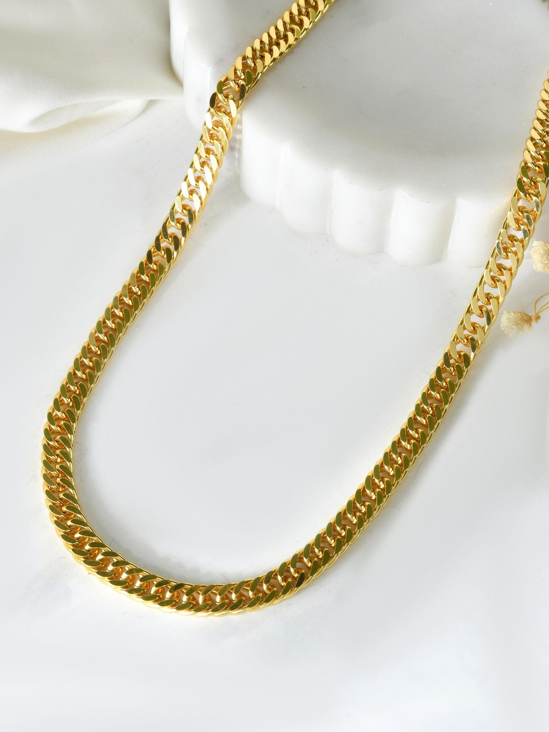 Roadster Men Brass Gold-Plated S-Hook Handcrafted Minimal Chain