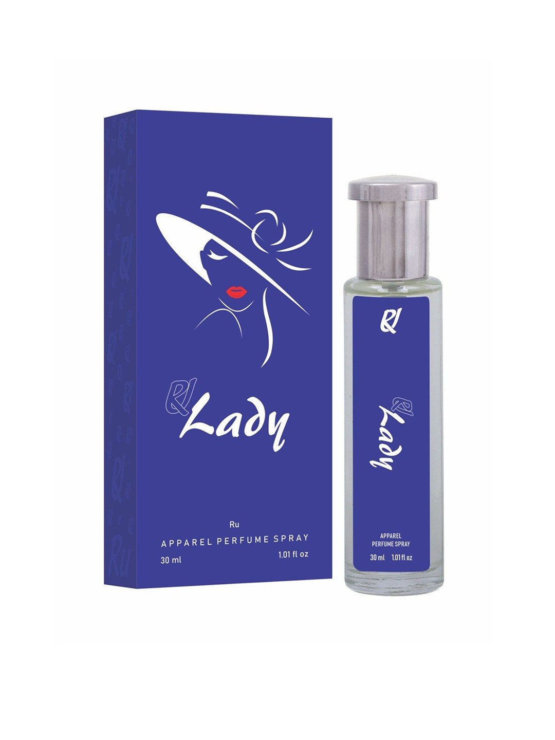 RU Unisex Blue & Yellow Pack Of 2 Apparel Perfume Spray Lady & 24 Carat Gold - 30 ml Each