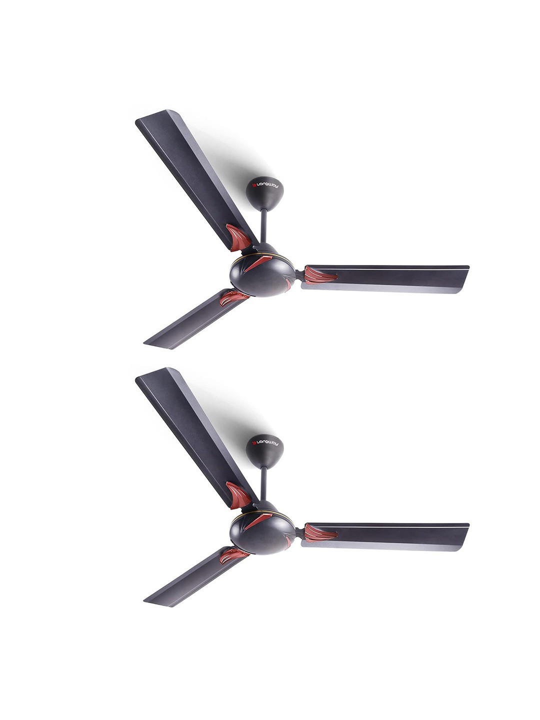 Longway Brown 2 Pieces 3 Blades Ceiling Fans