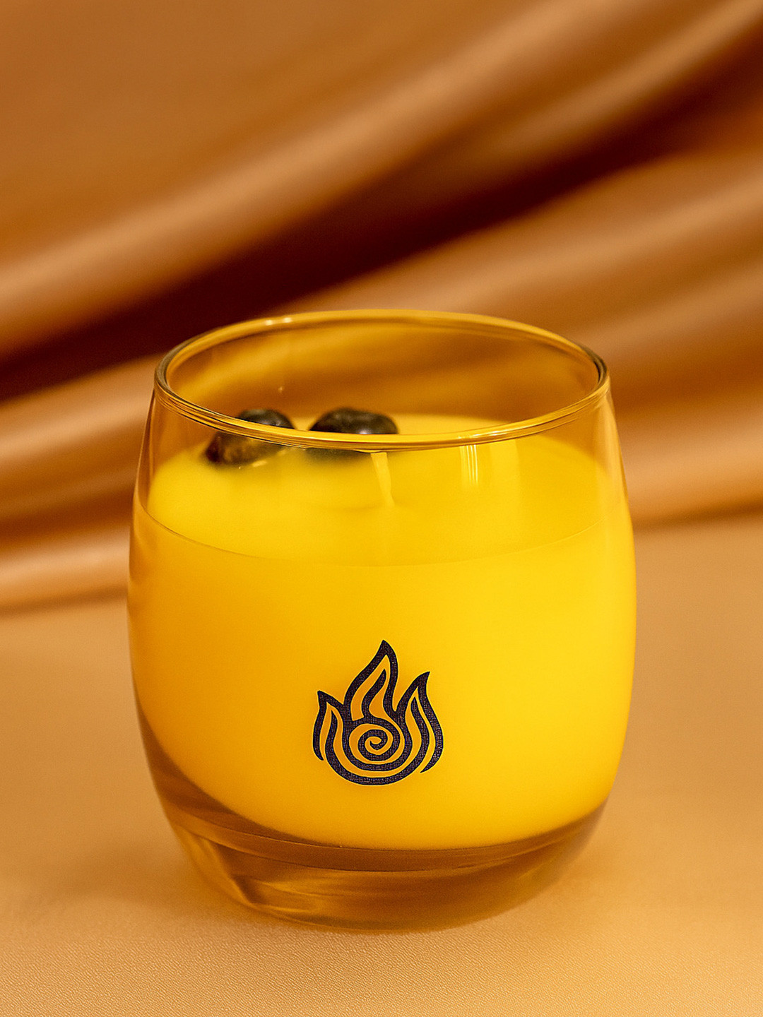 LIGHT JEWELS Element Fire Scented 1 Wick Cinnamon Solid Geometric Regular Jar Candles