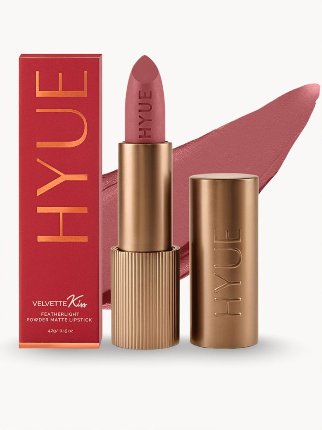 HYUE Velvette Kiss Bullet Matte Lipstick - Bare Affair- Feather Light and Smudge Proof