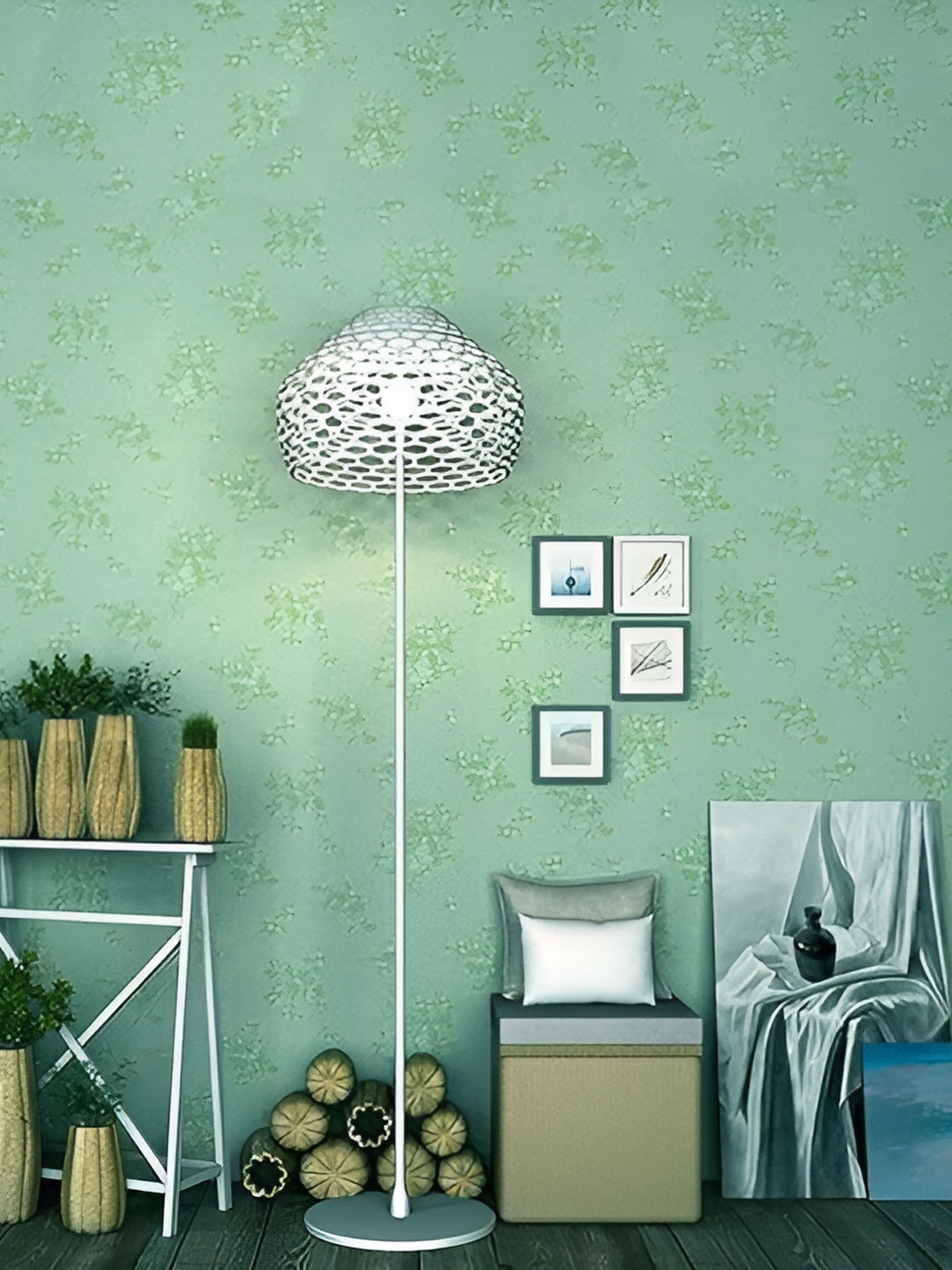 WOLPIN Green Printed  Decals & Sticker