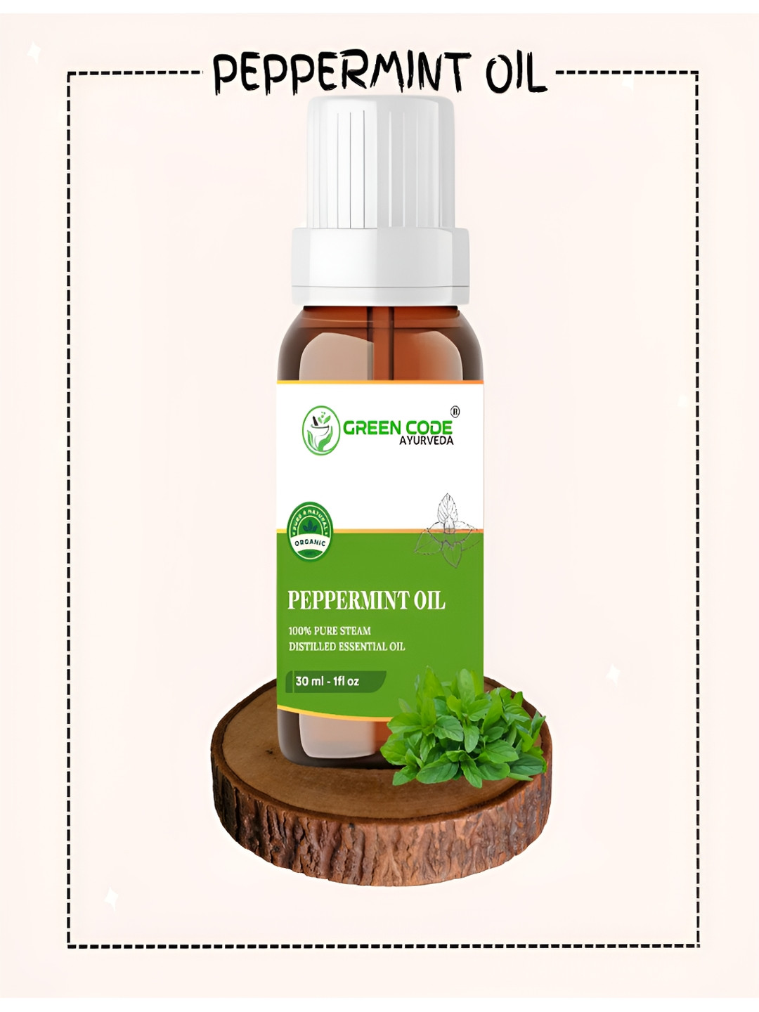 GREEN CODE AYURVEDA Peppermint Essential Oil - 30 ml