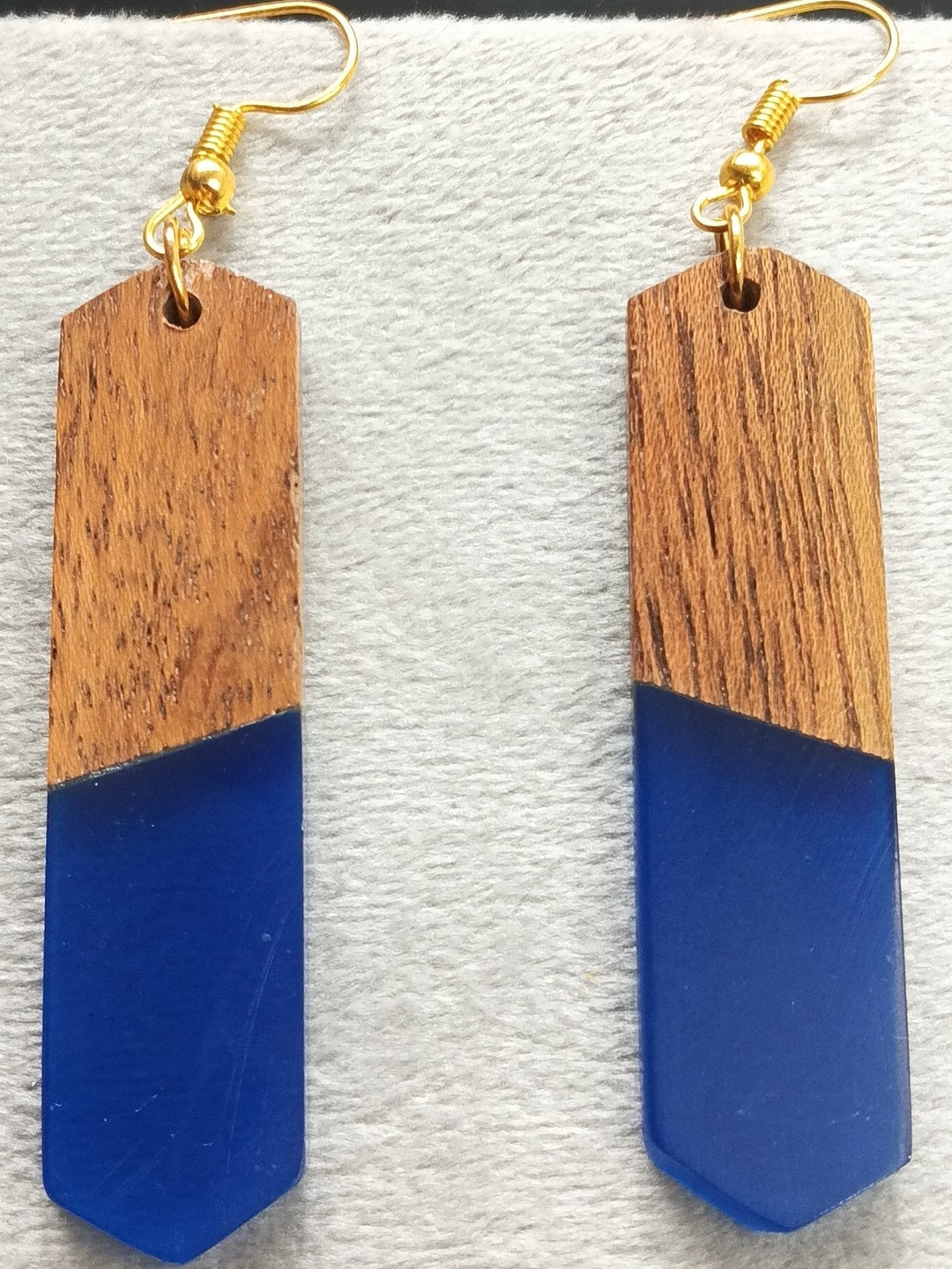 NIPSTec Brown Wood Earrings