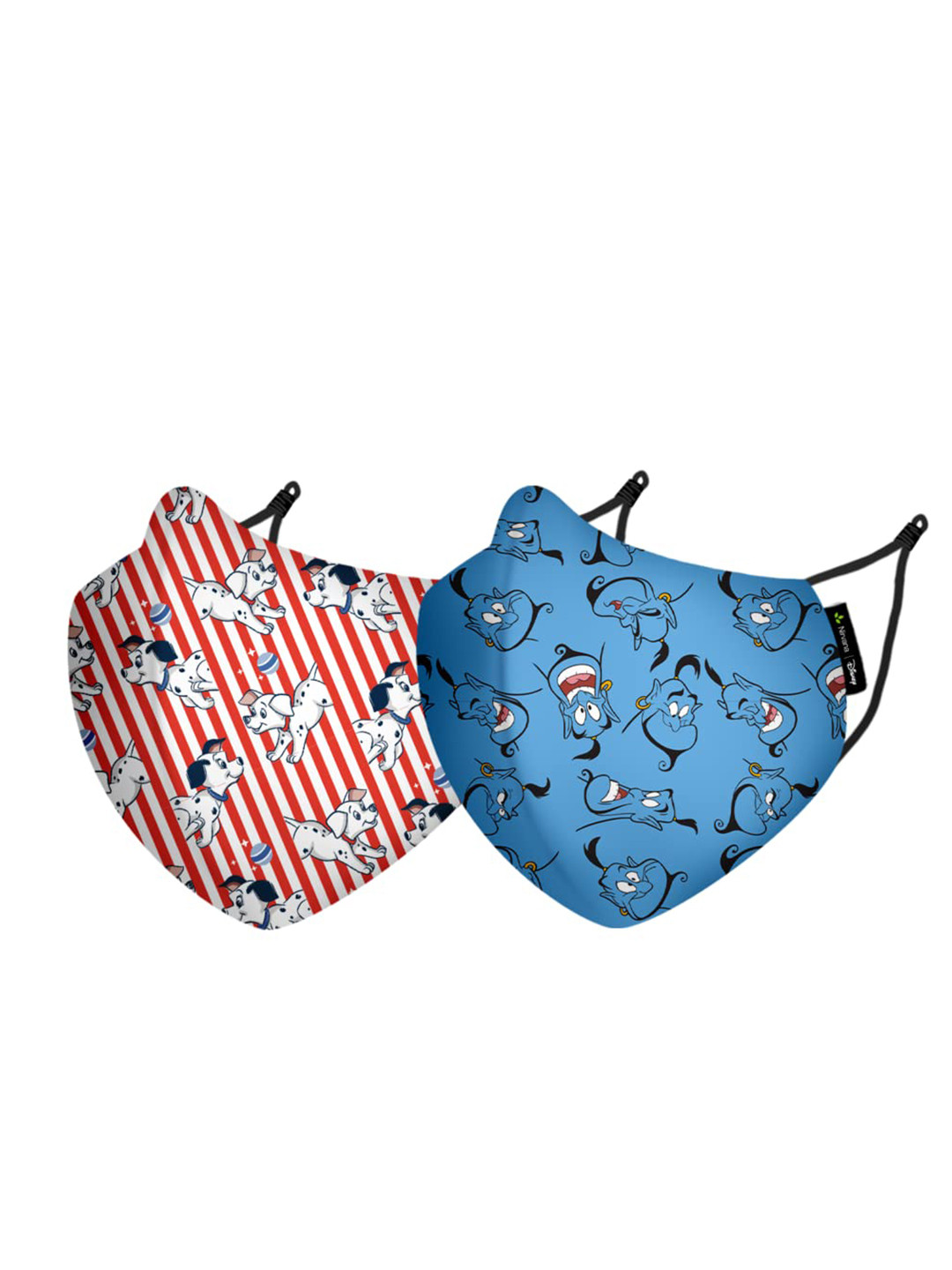 Airific Unisex Pack of 2 XS Nirvana - Genie & 101 Dalmatians N95 Face Masks