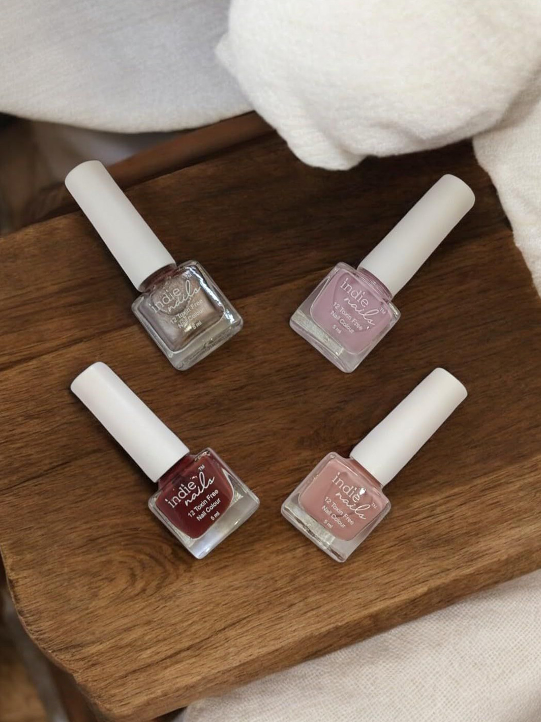 Indie Nails Women Set of 4 Mocha Mist Nail Polish