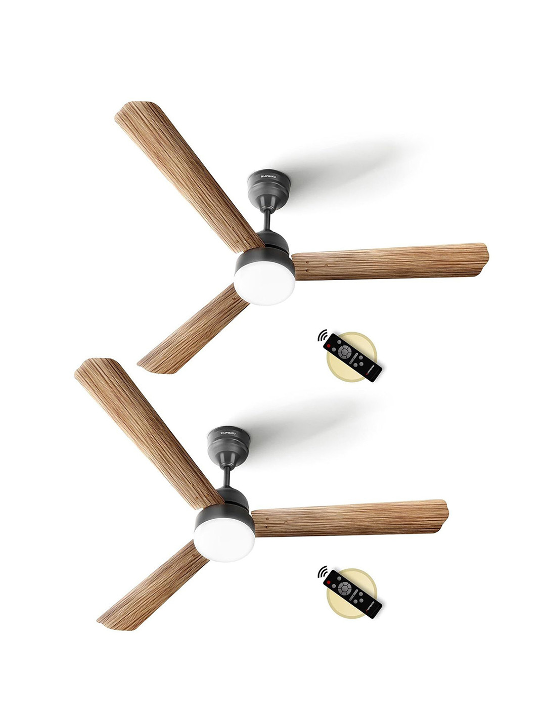 Longway Set Of 2 Luminair Max 1200 mm BLDC Ceiling Fan with Remote Control 3 Blade