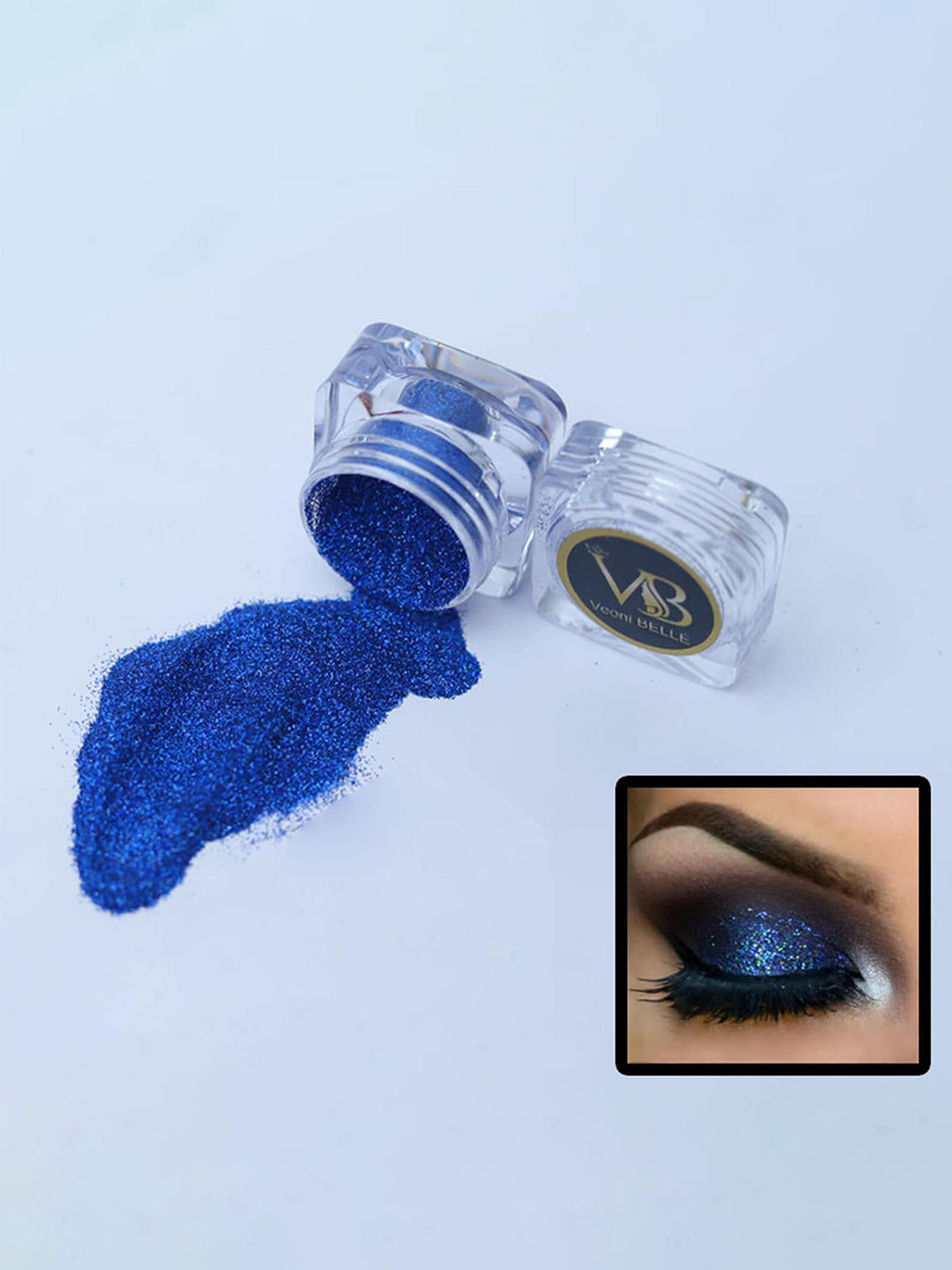 Veoni BELLE Single Shiny Glitter Eyeshadow 5g - Electric Blue 03