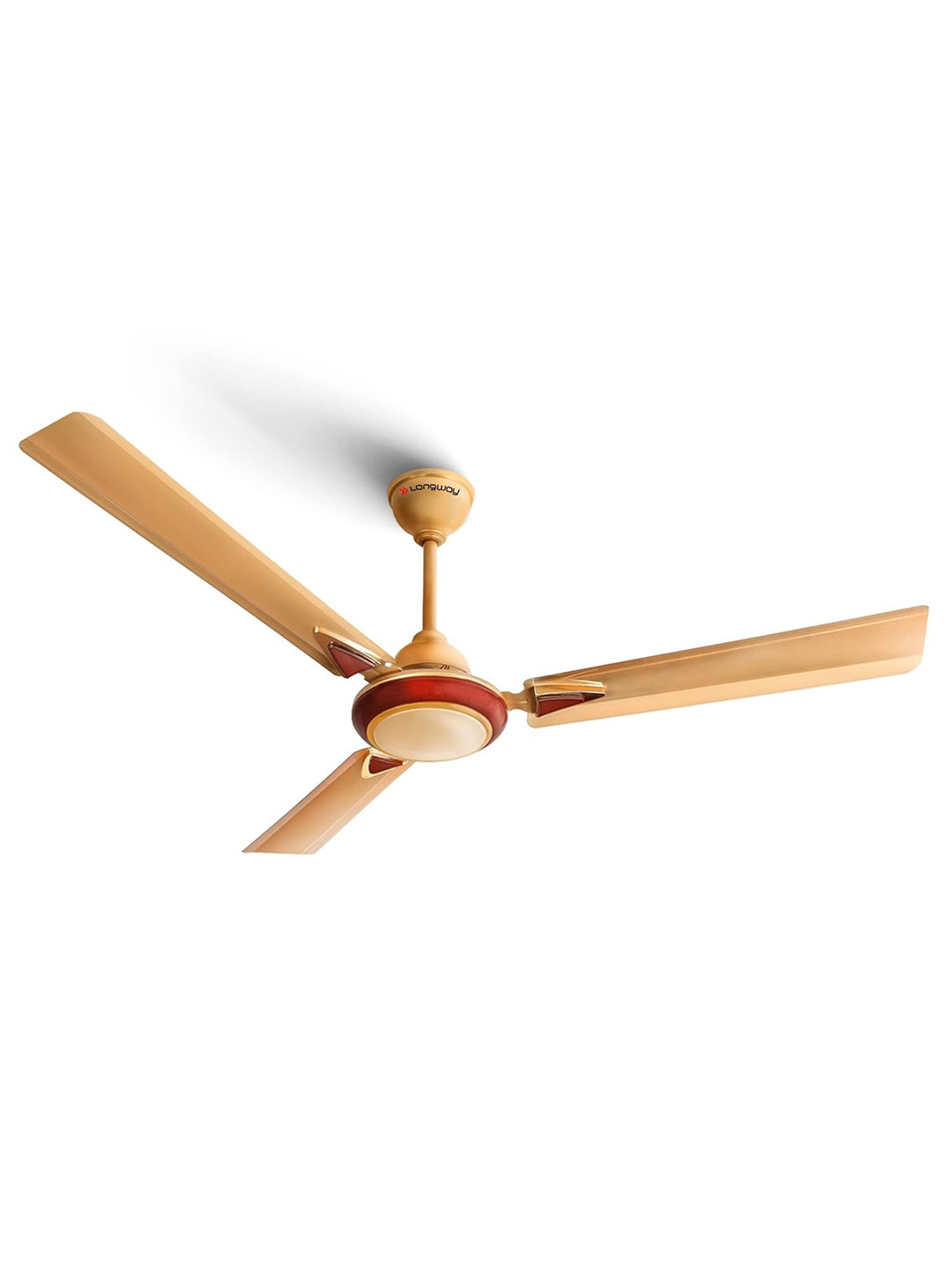 Longway Yellow & Brown 3 Blades Ceiling Fan