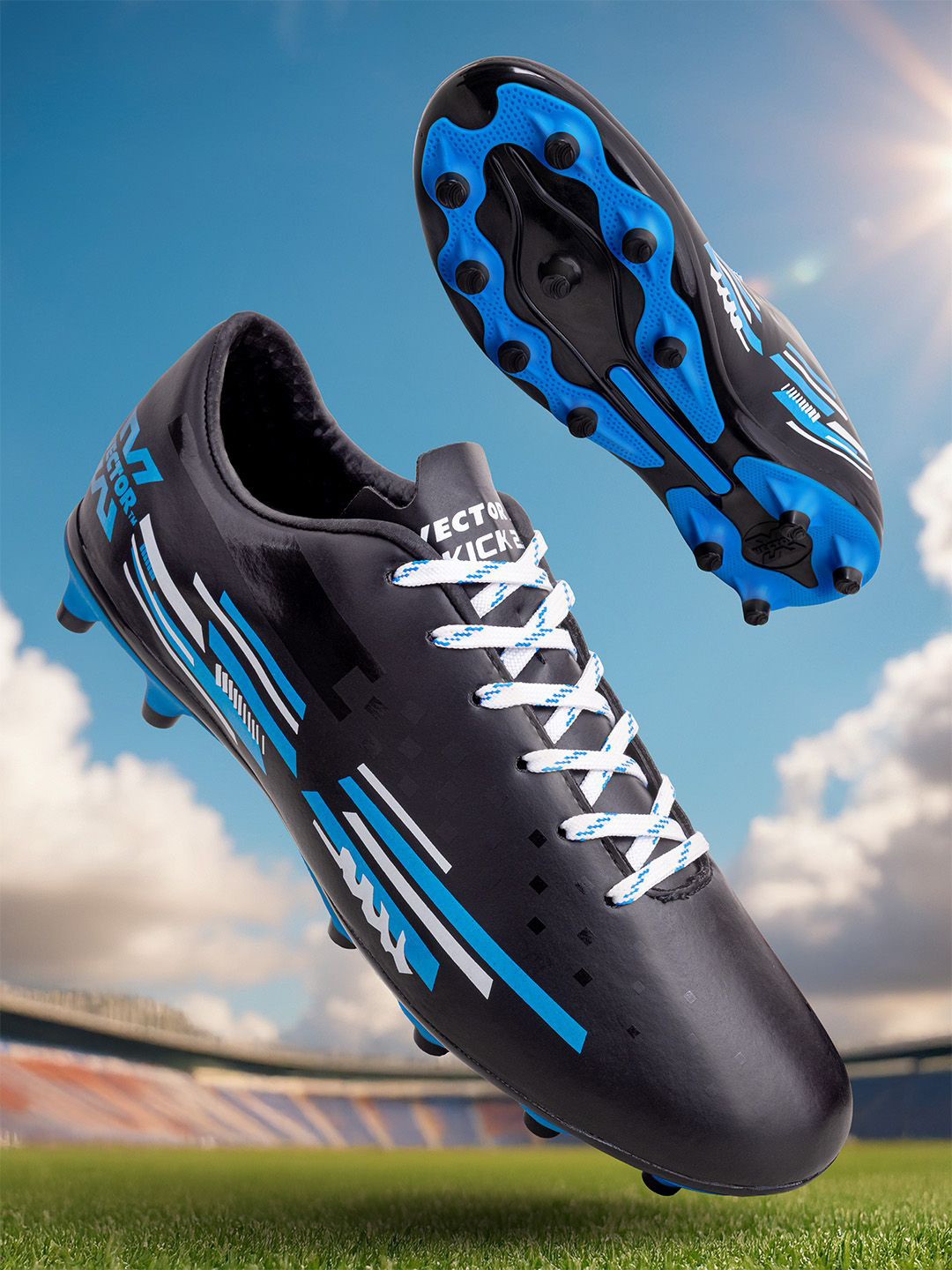 VECTOR X Kick 2.0 Synthetic Upper with TPU Sole Soccer Studs Football Shoes