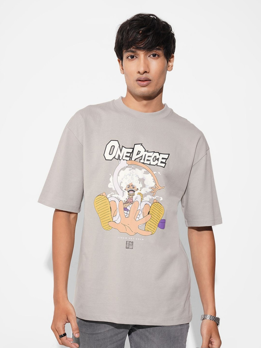 SF JEANS by Pantaloons Men One piece Graphic Printed Pure Cotton Relaxed Fit T-shirt