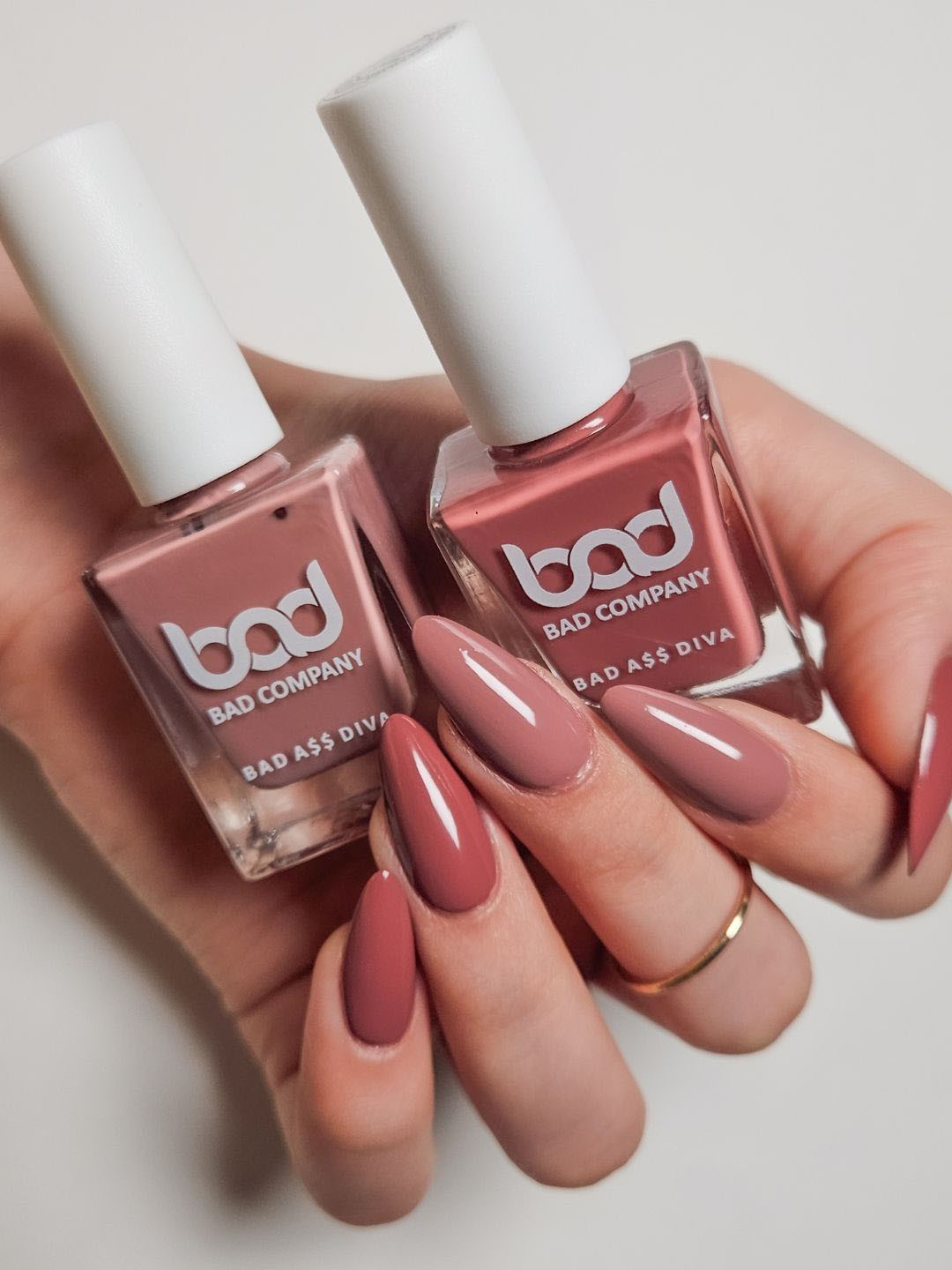 BAD COMPANY Set Of 2 No Toxin Nail Polish - 10 ml Each - You Do You 72 - Fearless 74