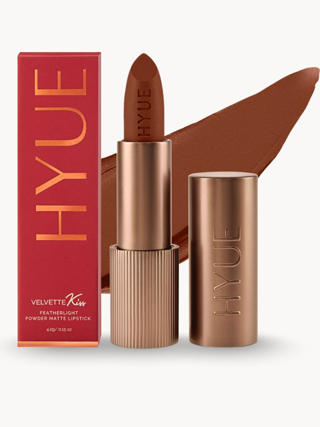 HYUE Velvette Kiss Bullet Matte Lipstick - Coco Couture - Feather Light and Smudge Proof