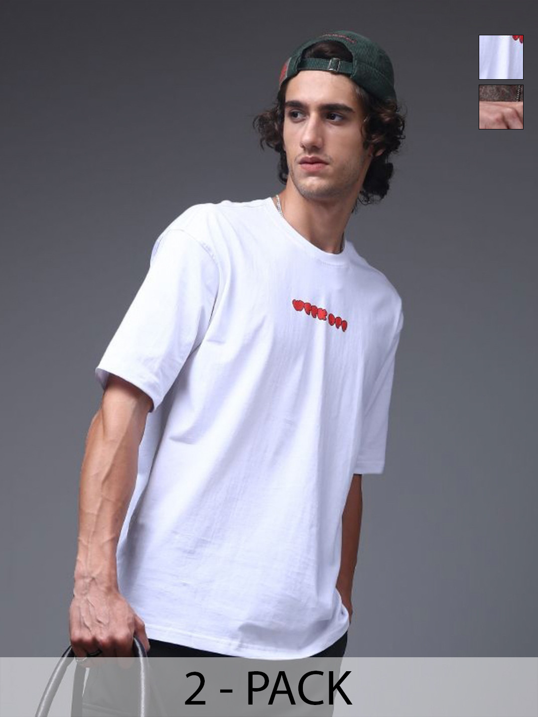 MADSTO Tie and Dye Pack Of 2 Cotton T-shirts