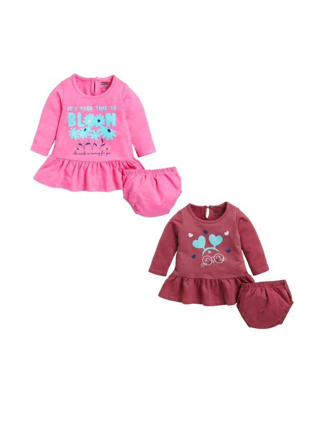 Melon Kidswear Girls Printed Top with Shorts Clothing Set
