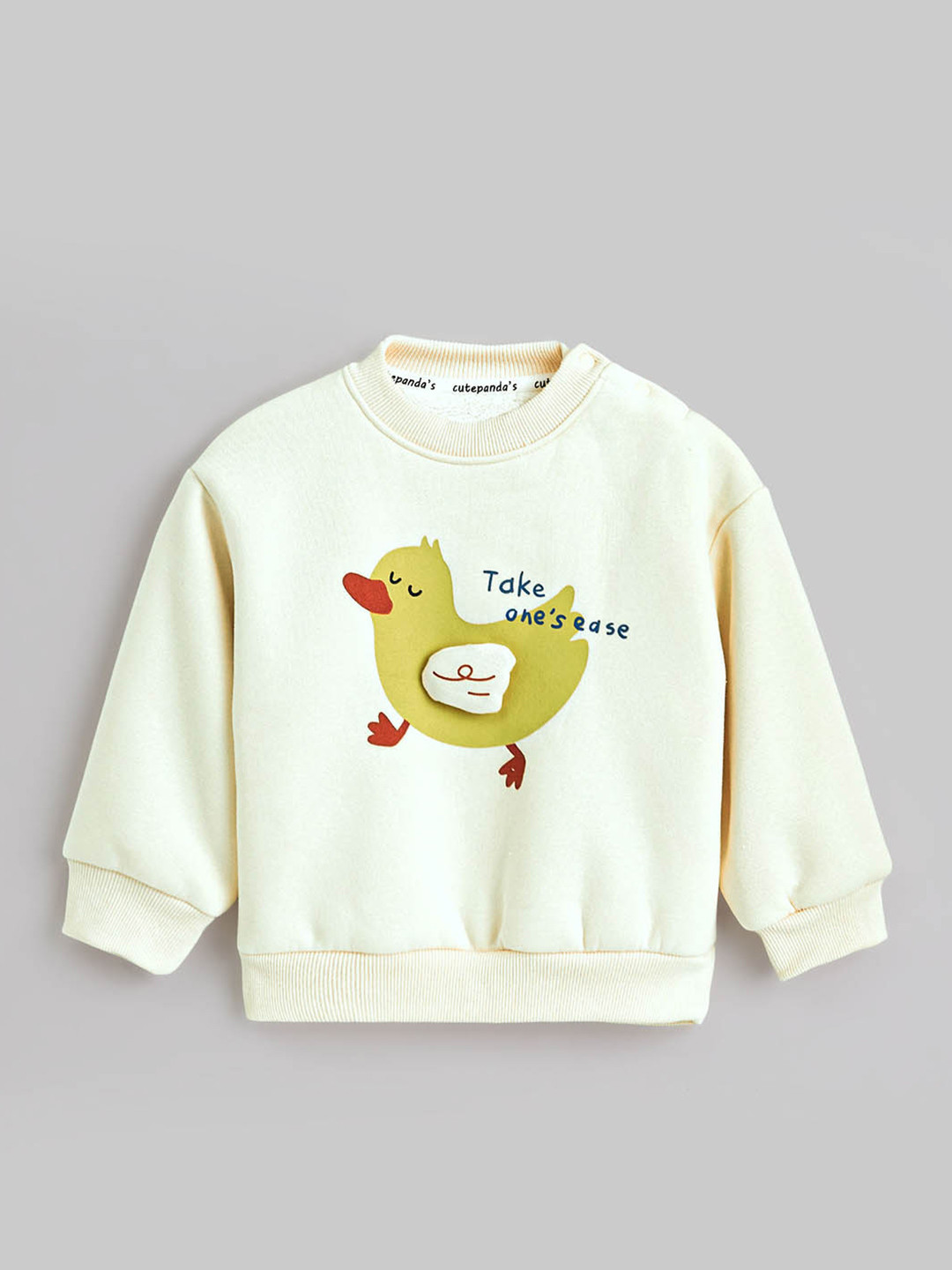 Hopscotch Boys Beige BLENDED  Sweatshirts