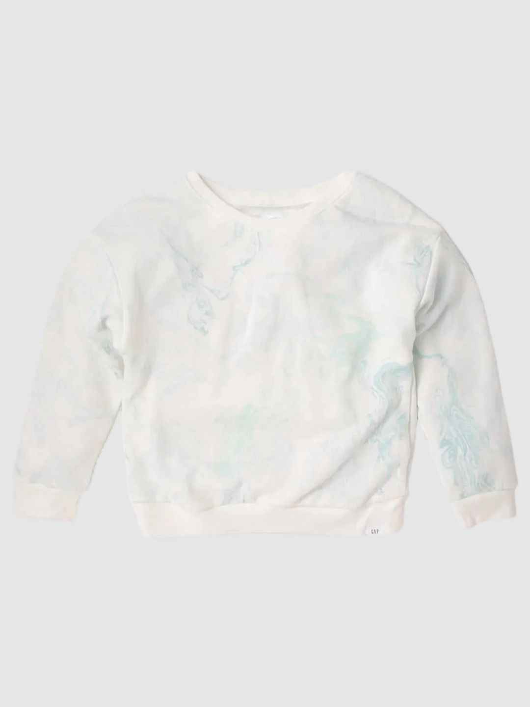 GAP Boys Marble Print Crew Neck Sweatshirt