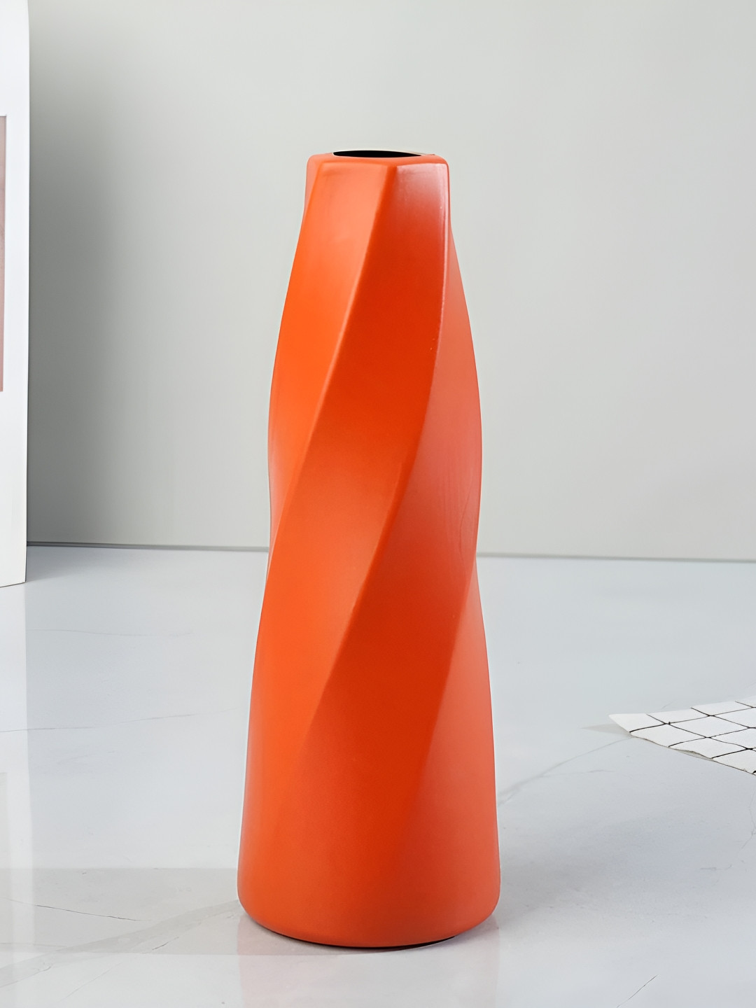 Ascension Red Textured Flower Vases