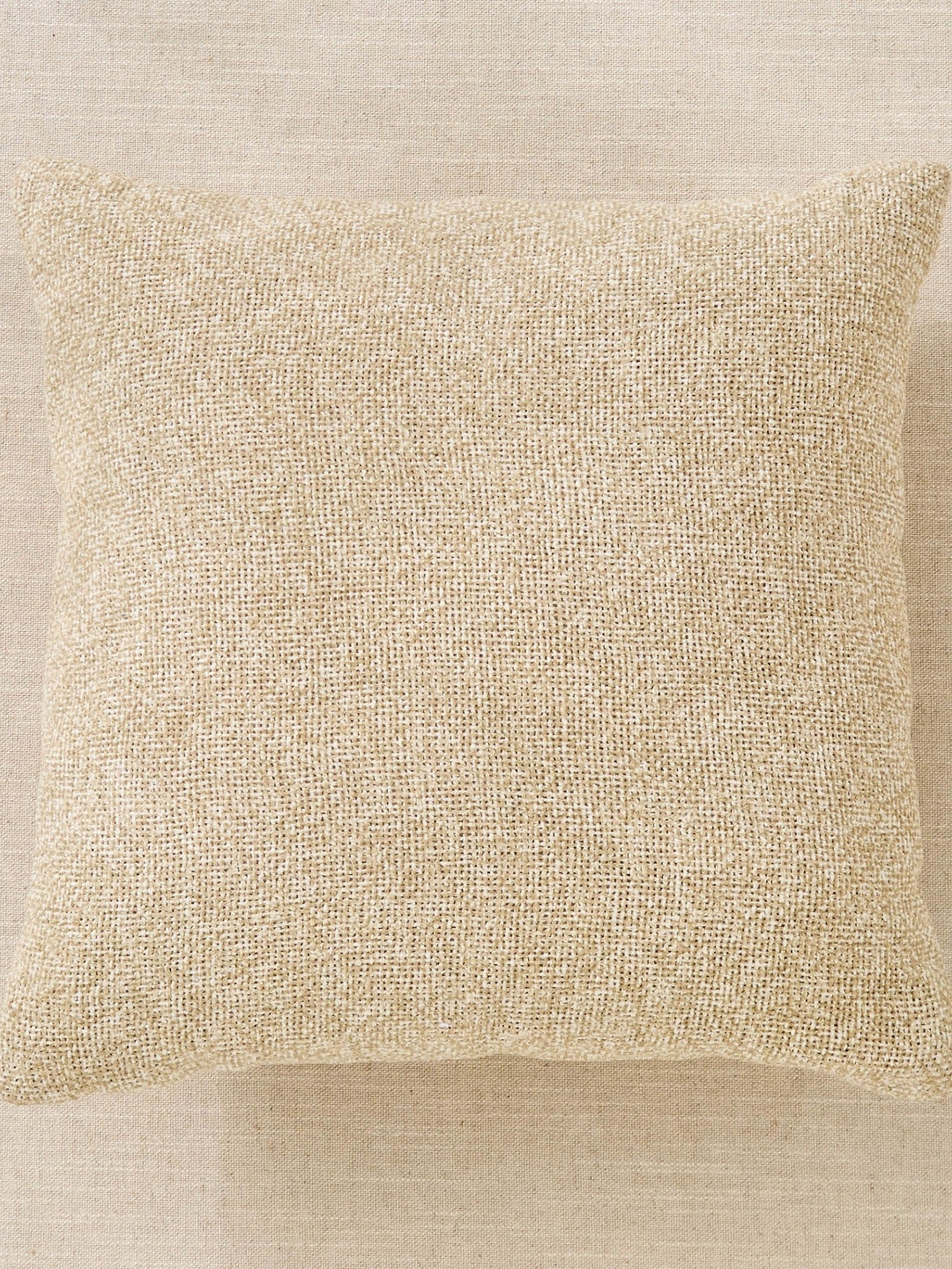 Home Centre Jute Haze Impression Brown Pre-Filled Square Cushion