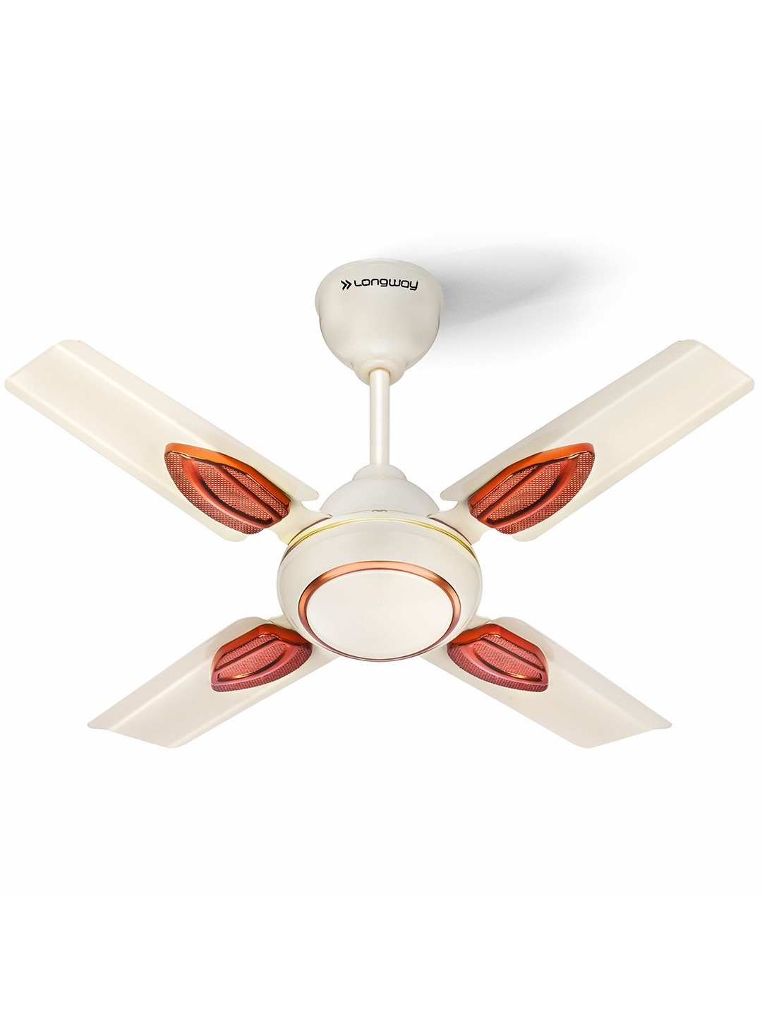 Longway White & Brown 4 Blades Ceiling Fan