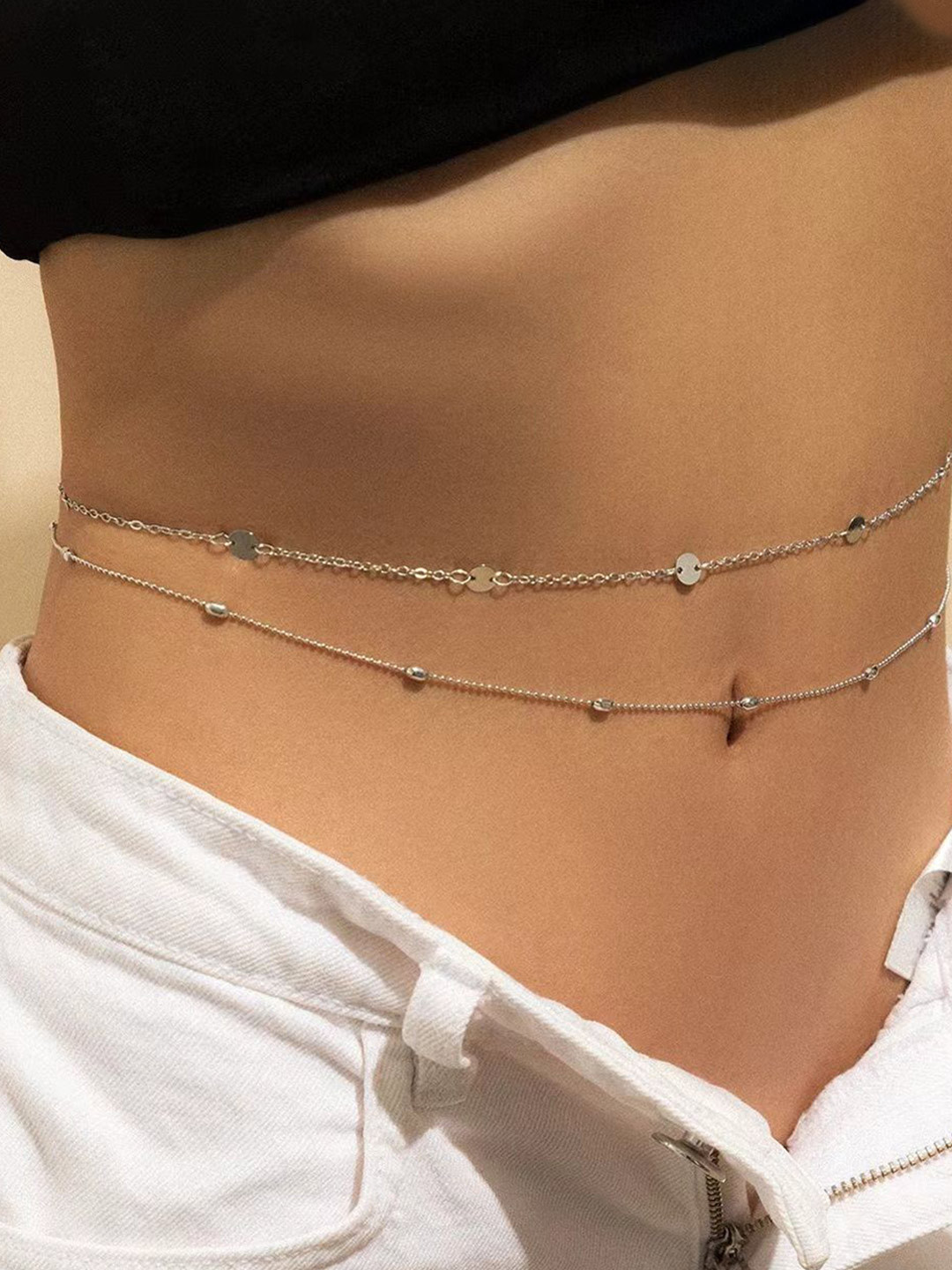 Shining Diva Fashion Women 2 Belly Chain