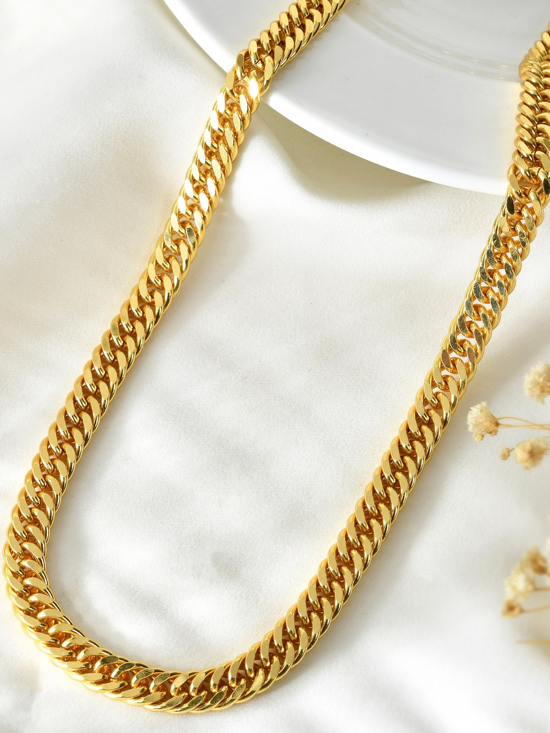 Roadster Men Brass Gold-Plated Chunky Statement Jewellery