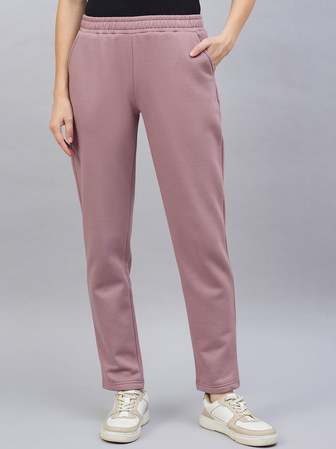 98 Degree North Women Mid-Rise Flat-Front Regular Trousers