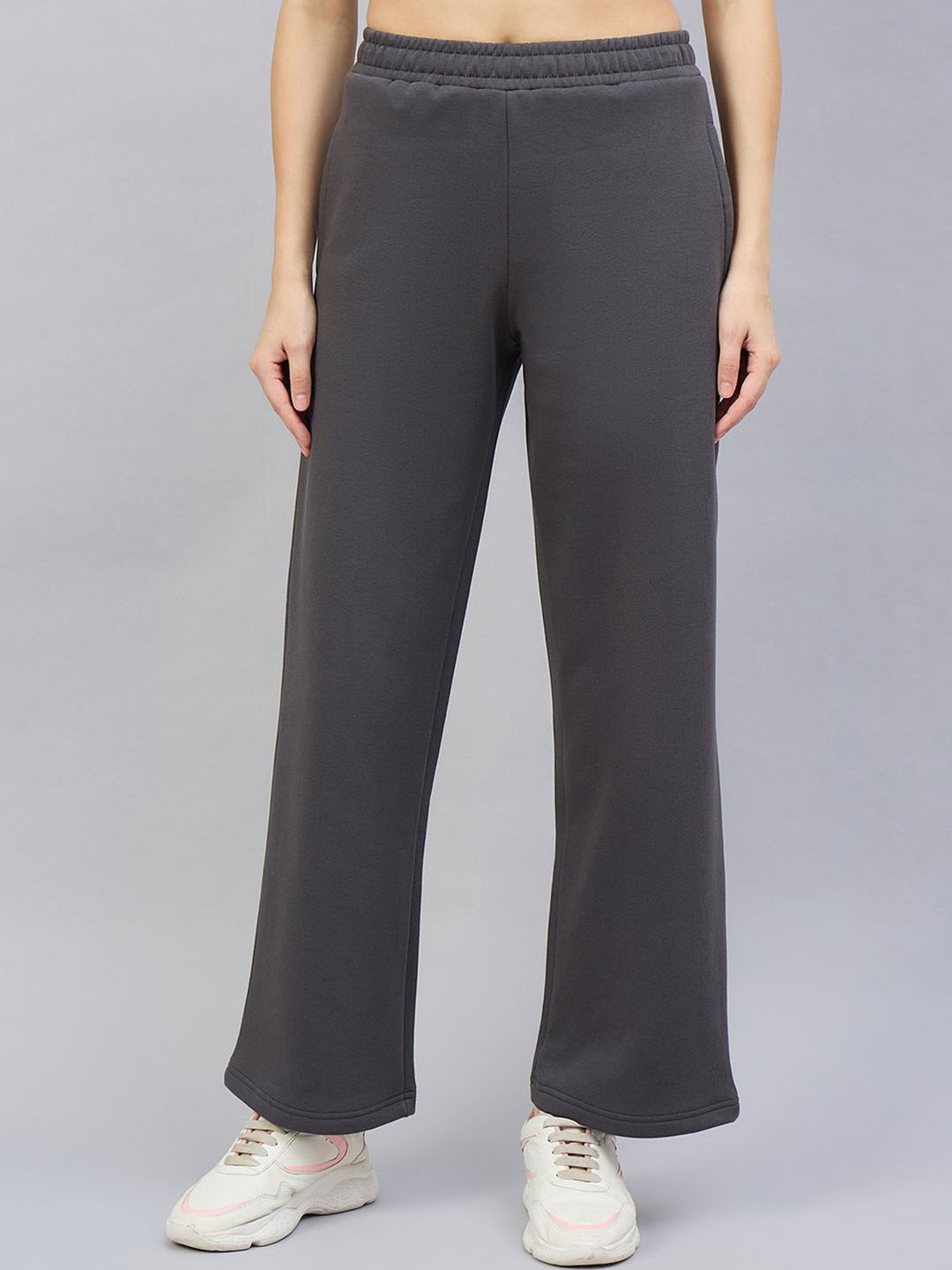 98 Degree North Women Flared Fit Mid-Rise Trousers