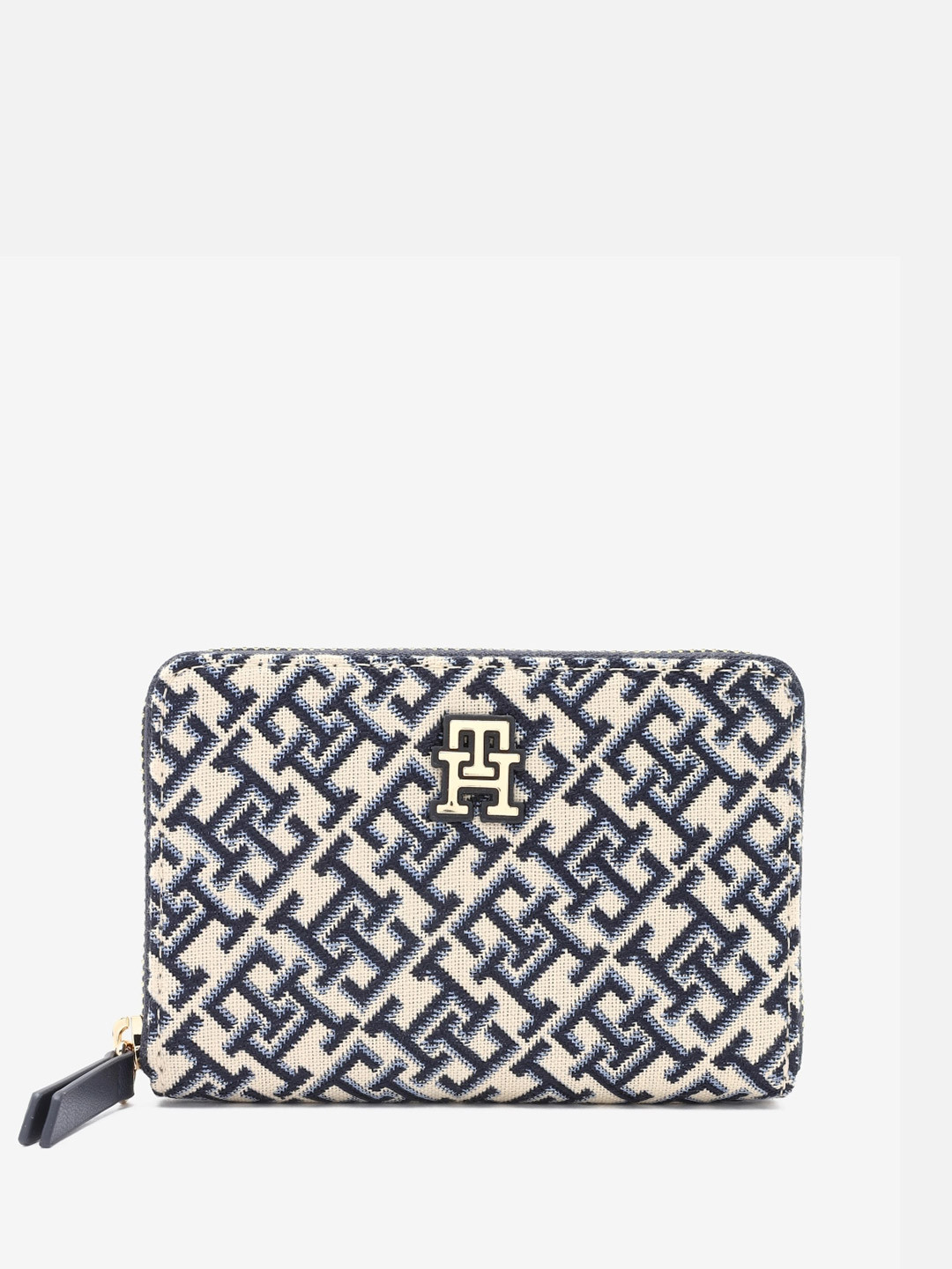 Tommy Hilfiger Women Brand Logo Printed Short Zip Around Wallet