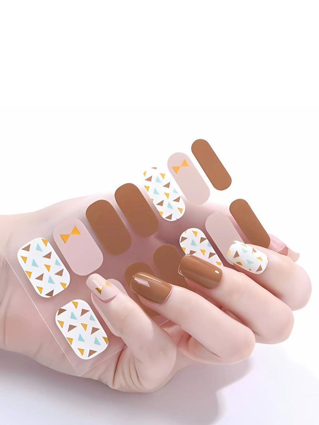 Hawtever Set Of 14 Long Lasting Nail Wraps - Cool Confetti