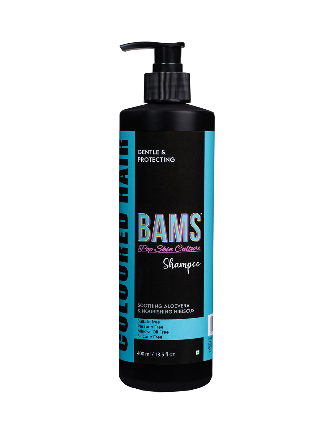 BAMS POP SKIN CULTURE Coloured Hair Shampoo With Aloe Vera - 400 ml