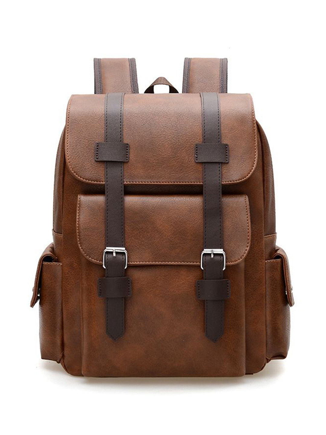 Mast & Harbour Men Ergonomic Backpack With Buckles
