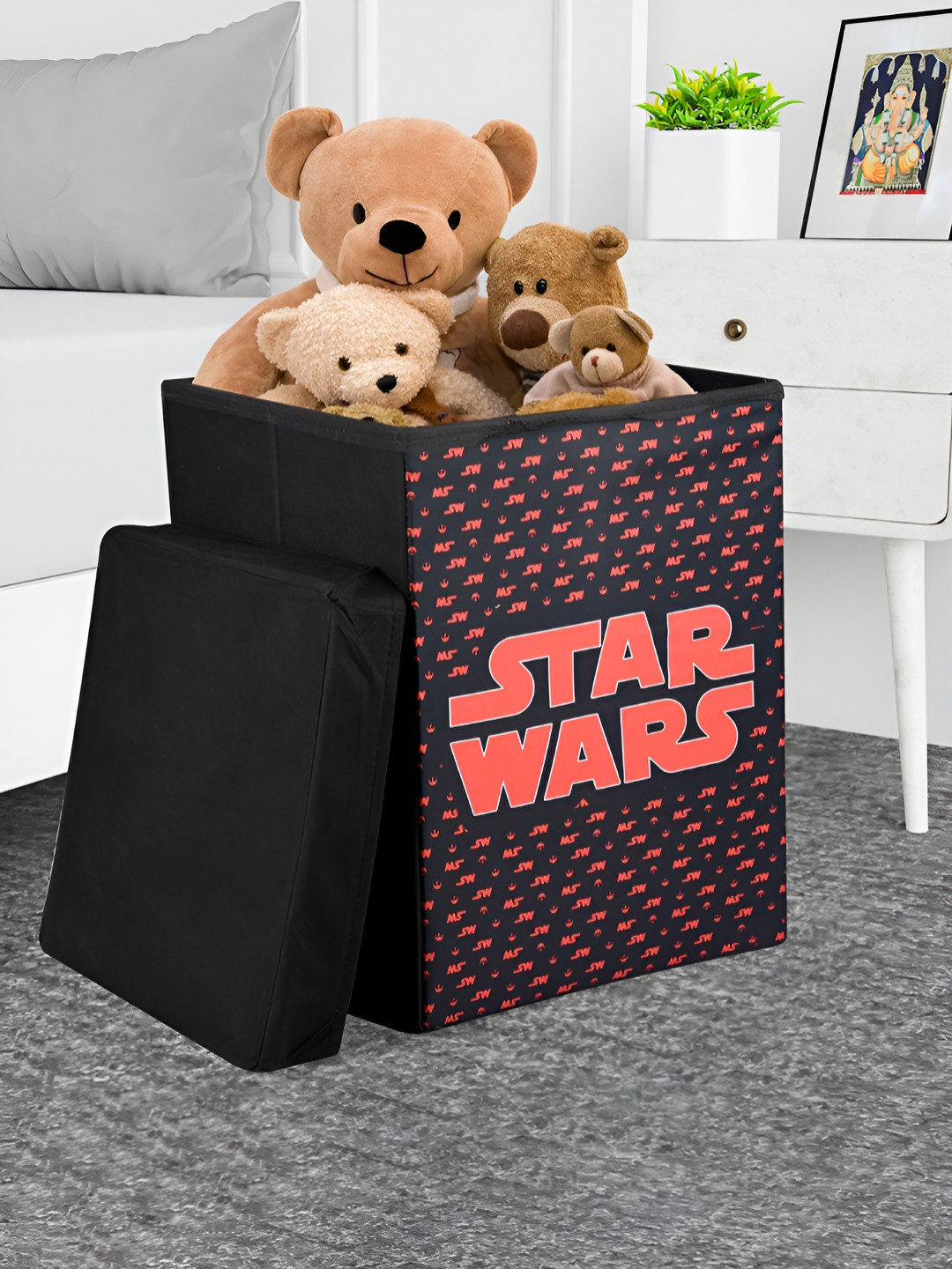 Aura Black & Orange Star Wars Toy Multi-Utility Organiser With Lid