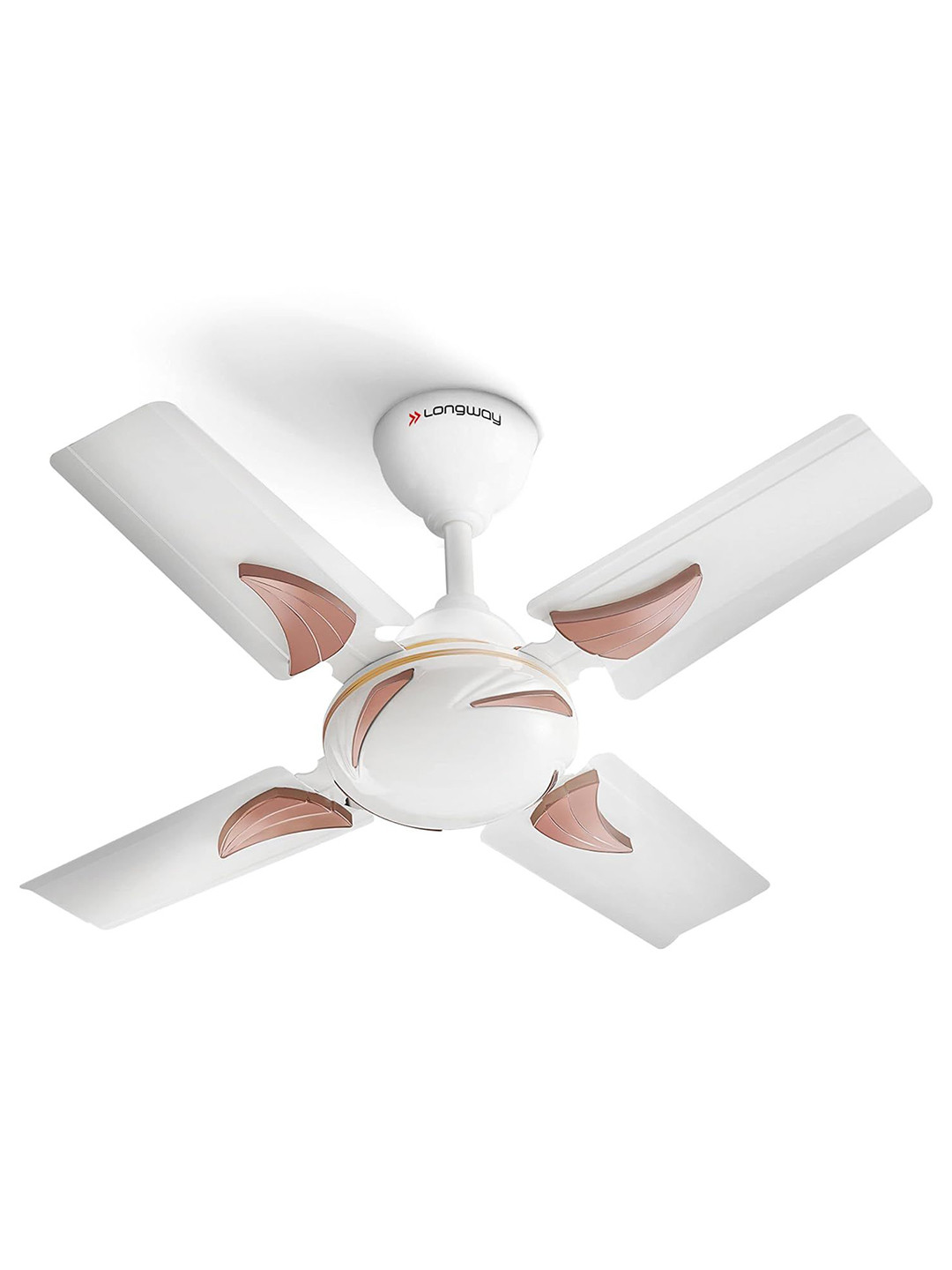 Longway White & Brown 4 Blades Ceiling Fan