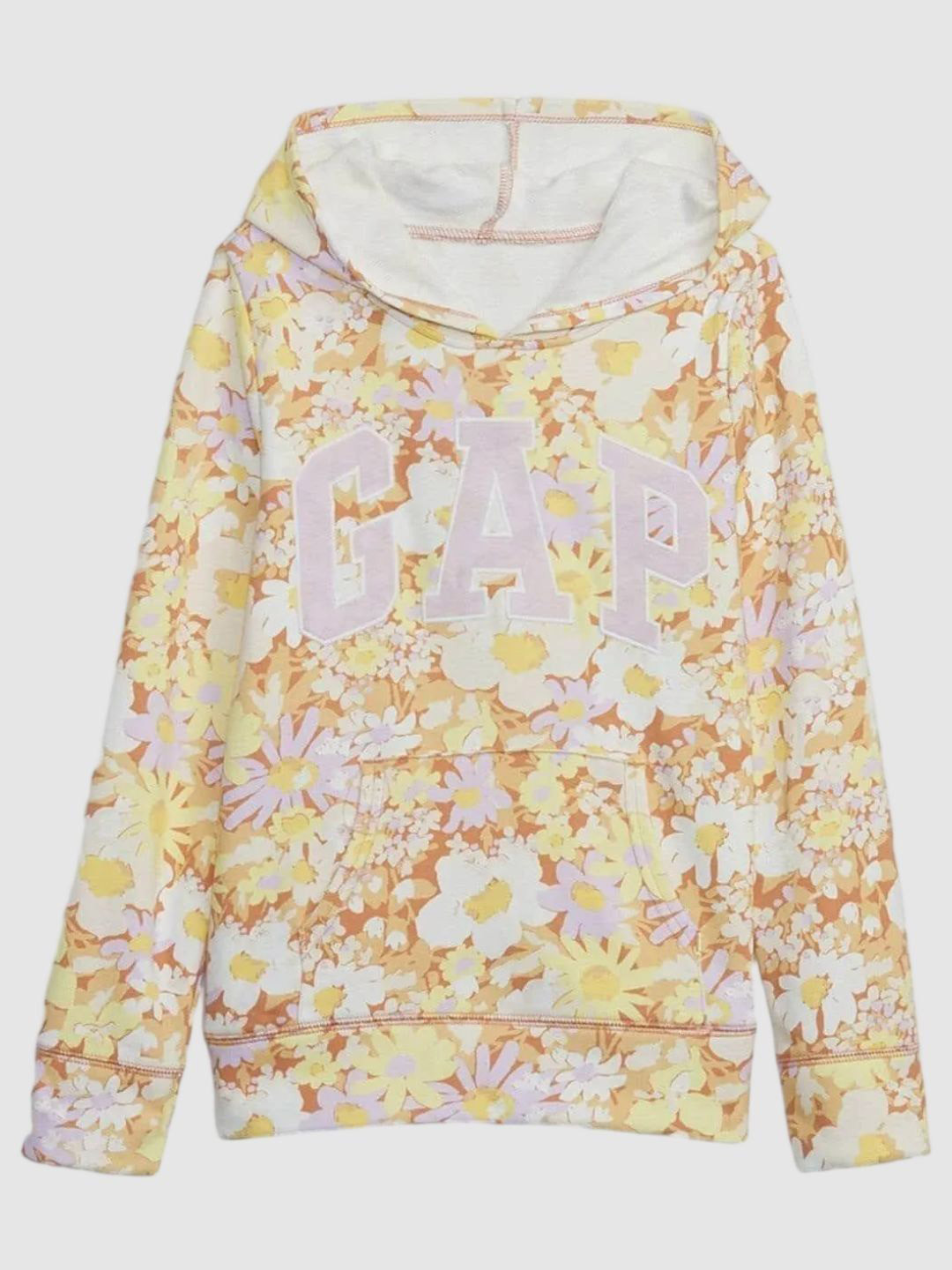 GAP Girls Hooded Floral Sweatshirt