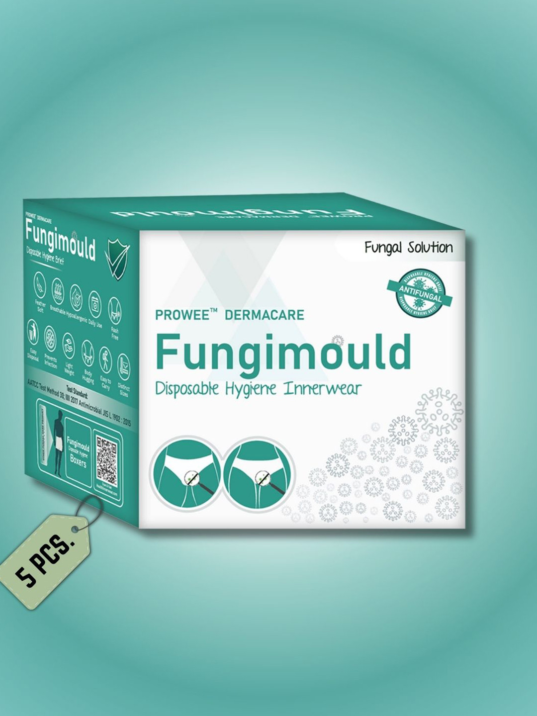 Prowee Fungimould Antifungal Antibacterial Disposable Hygiene Brief