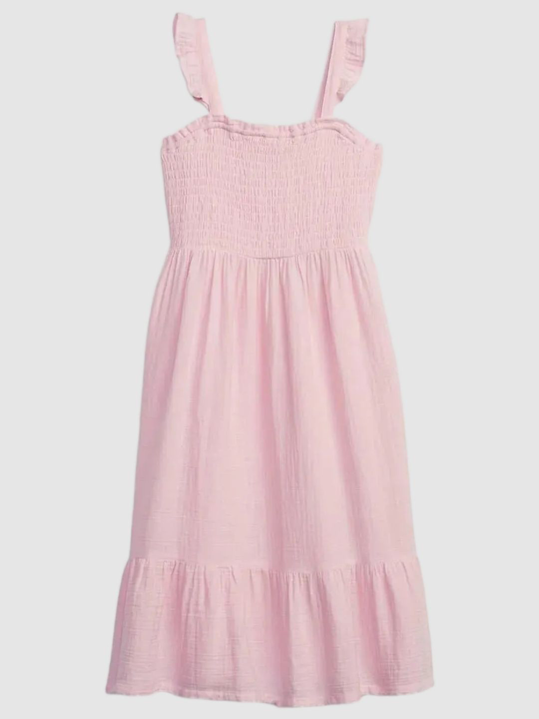 GAP Girls Ruffle Shoulder Straps Fit & Flare Midi Dress