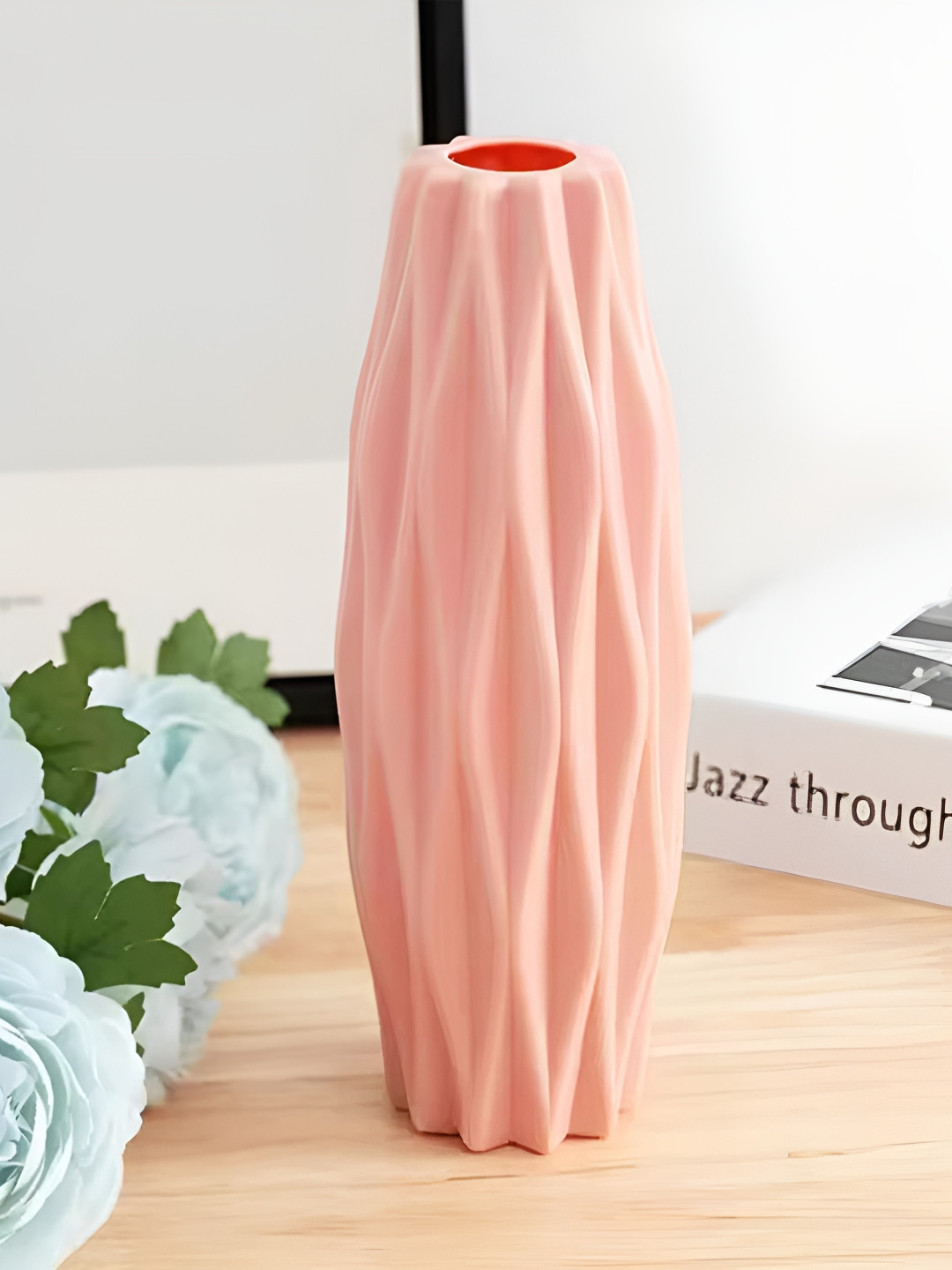 Ascension Pink Split Textured Flower Vases