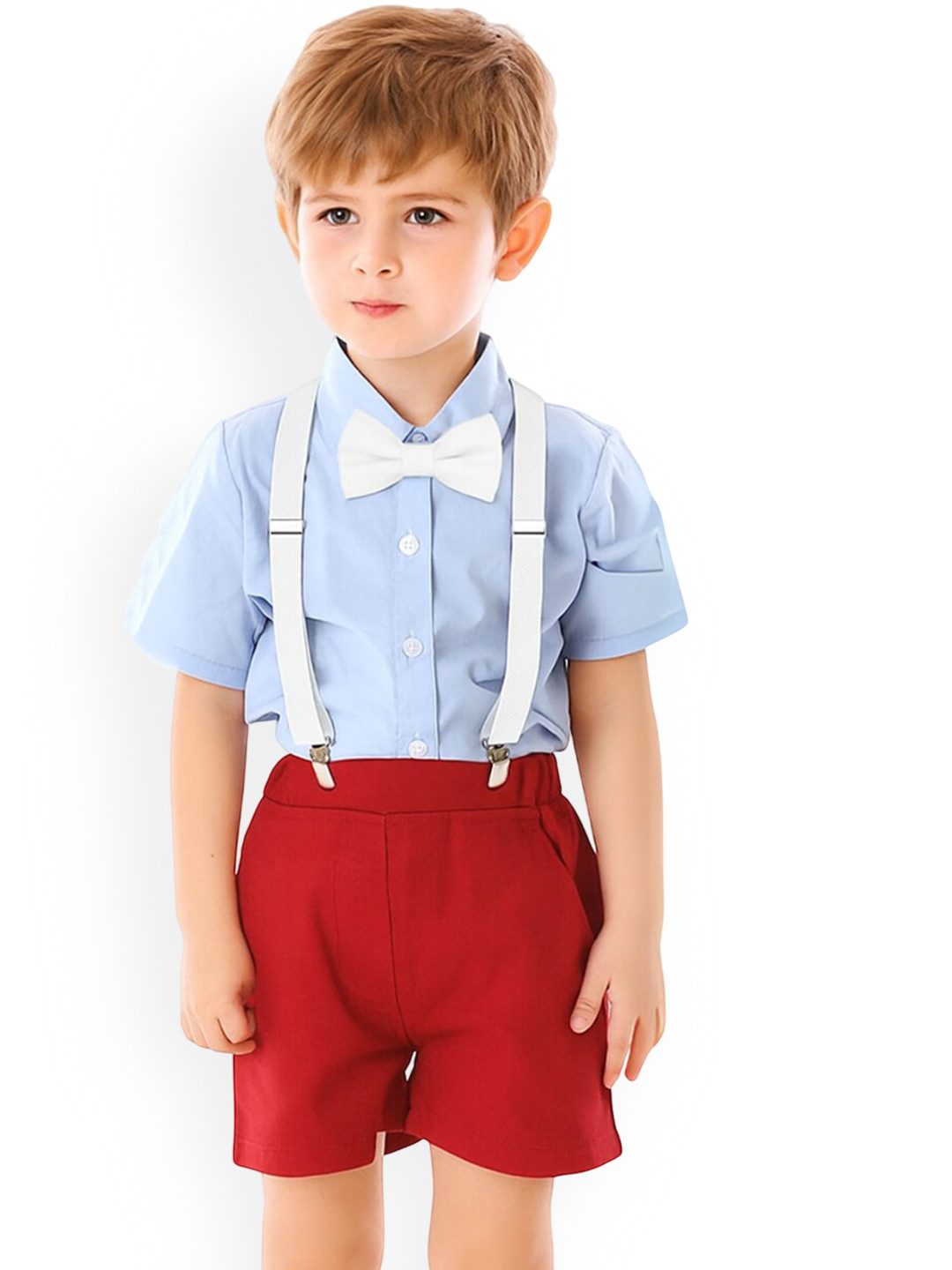 RR DESIGN Boys Suspenders With Bow Tie